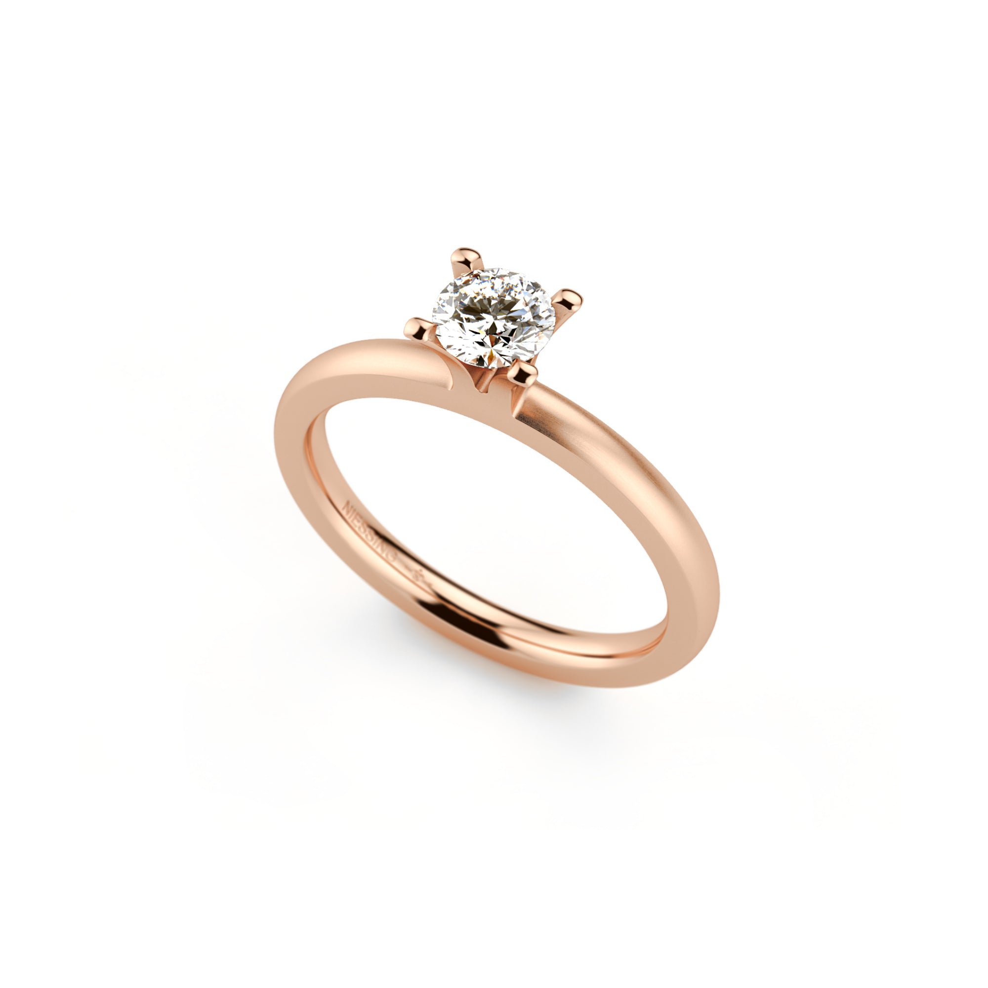 Niessing Amatis 4 Krappen Ring - N331960-0.3ct (3ct-fvs1-satin-cr) mit Diamant