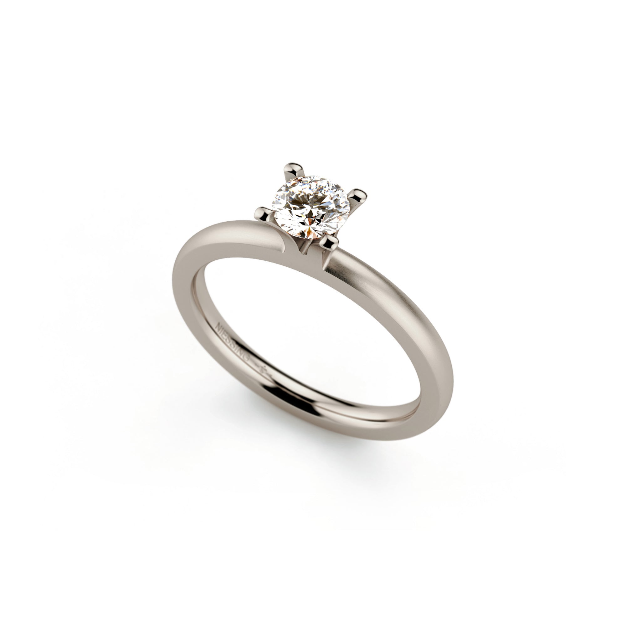 Niessing Amatis 4 Krappen Ring - N331960-0.3ct (3ct-fvs1-satin-fg) mit Diamant