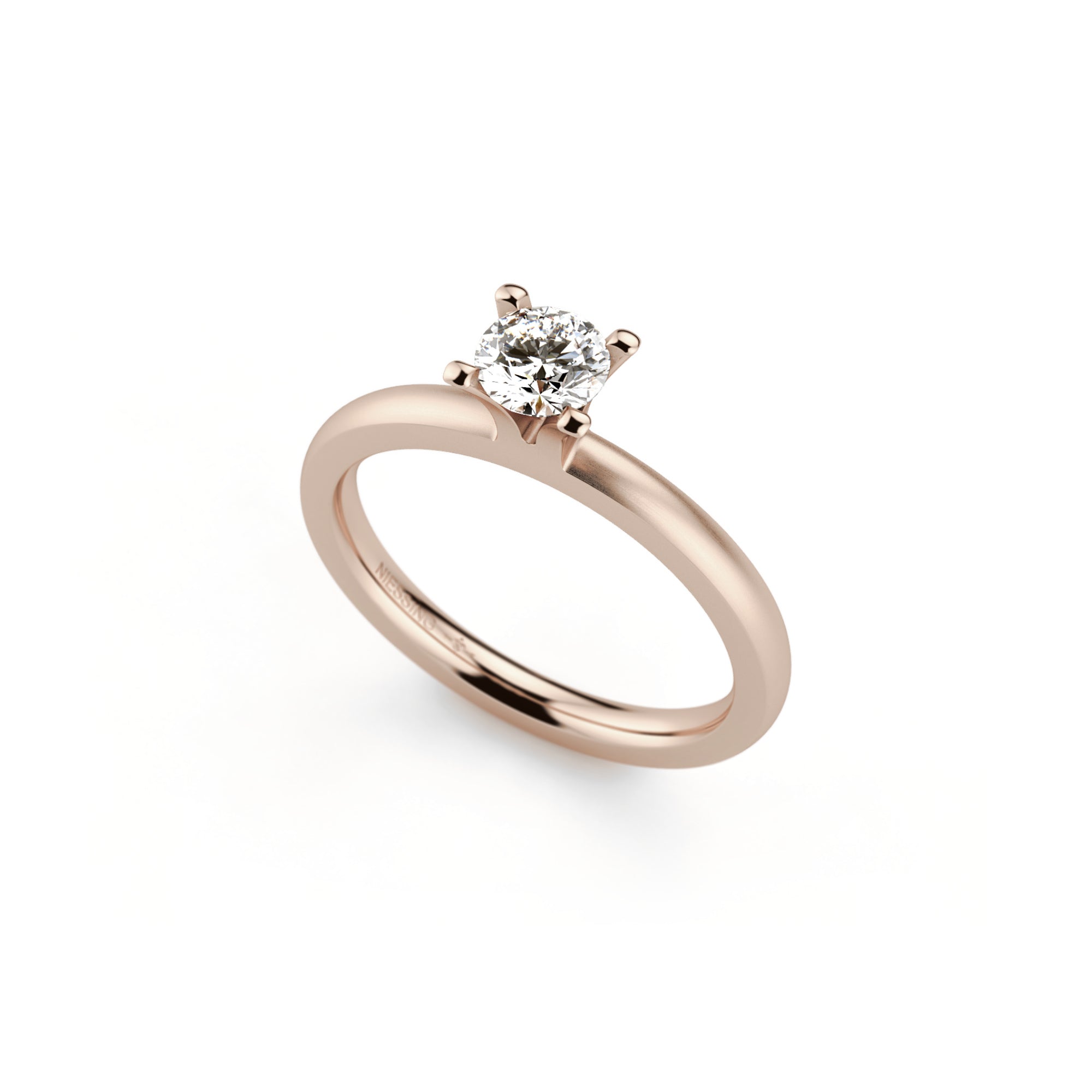 Niessing Amatis 4 Krappen Ring - N331960-0.3ct (3ct-fvs1-satin-rw) mit Diamant