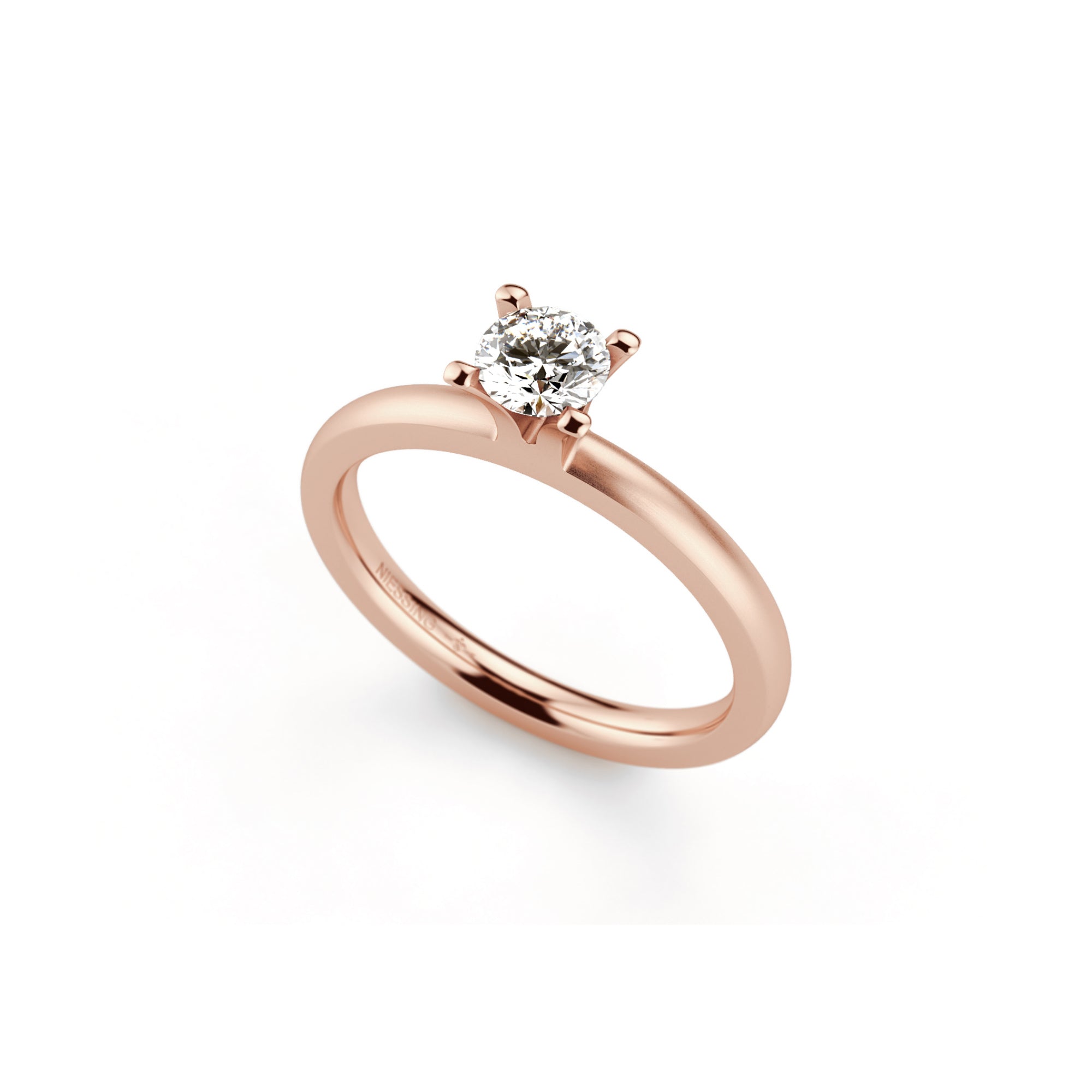 Niessing Amatis 4 Krappen Ring - N331960-0.3ct (3ct-gvs2-satin-sug) mit Diamant