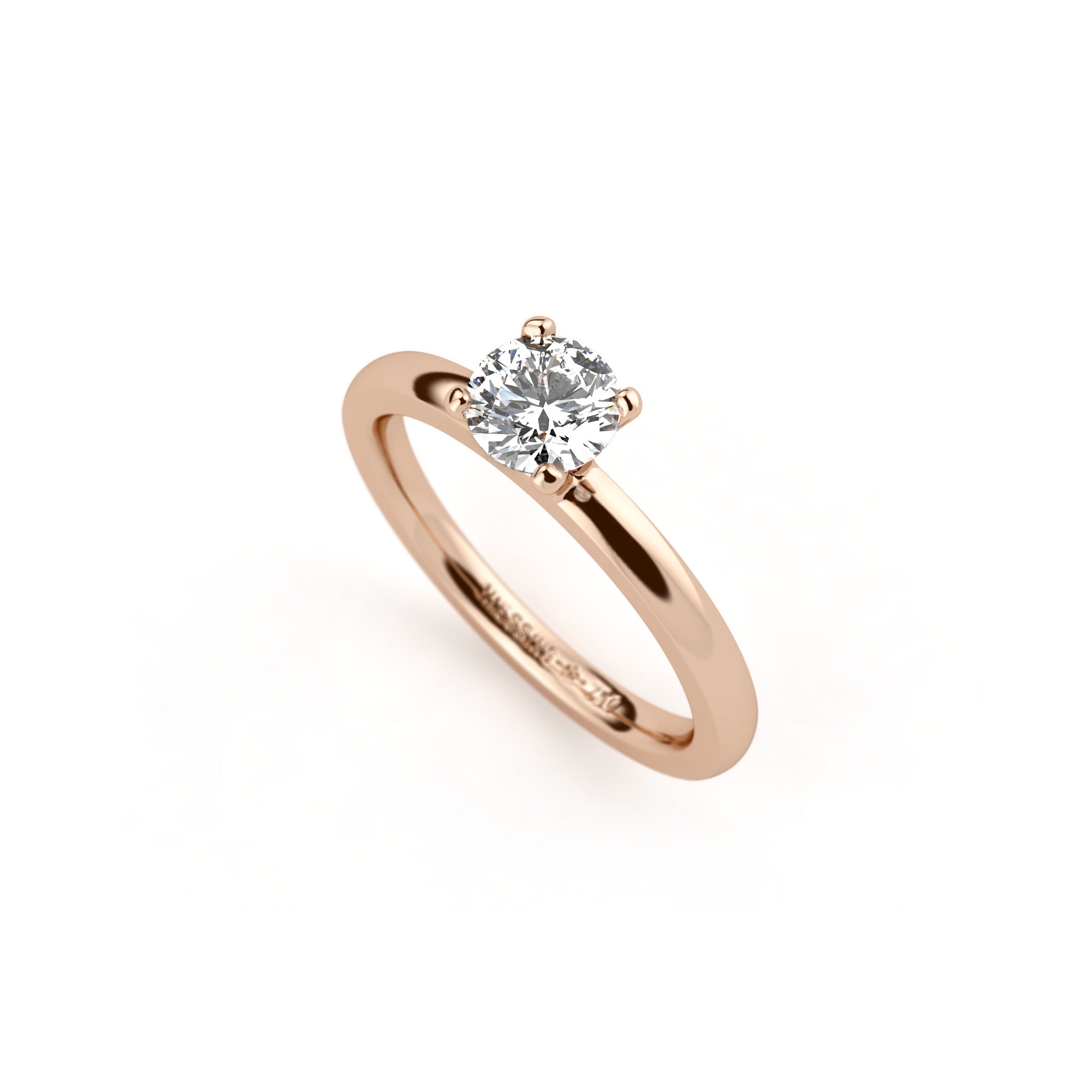 Niessing Amatis 4 Krappen Ring - N331960-0.5ct (5ct-fvs1-gloss-cr) mit Diamant
