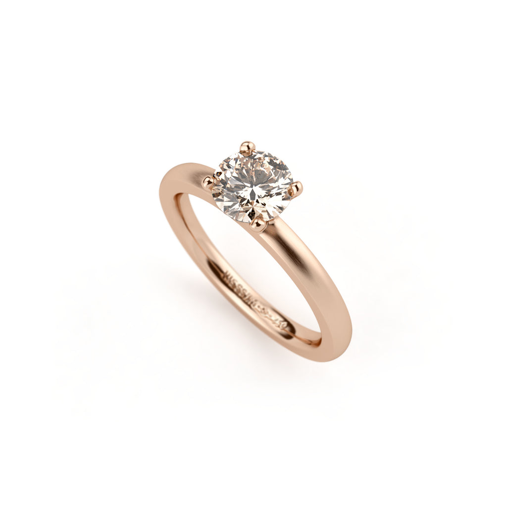 Niessing Amatis 4 Krappen Ring - N331960-0.7ct (7ct-cinnamon-satin-cr) mit Diamant