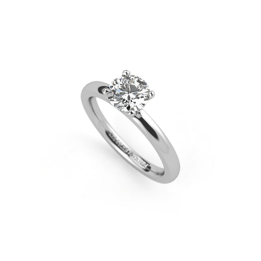 Niessing Amatis 4 Krappen Ring - N331960-0.7ct (7ct-fvs1-gloss-pt) aus Platin mit Diamant