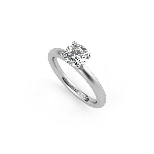 Niessing Amatis 4 Krappen Ring - N331960-0.7ct (7ct-fvs1-satin-pt) aus Platin mit Diamant