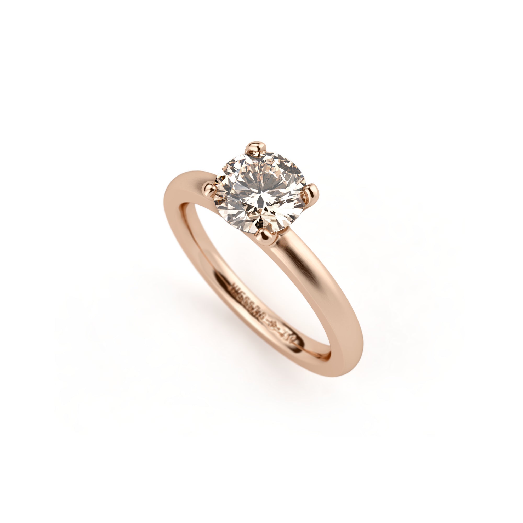 Niessing Amatis 4 Krappen Ring (N331960-1ct-cinnamon-satin-cr) mit Diamant