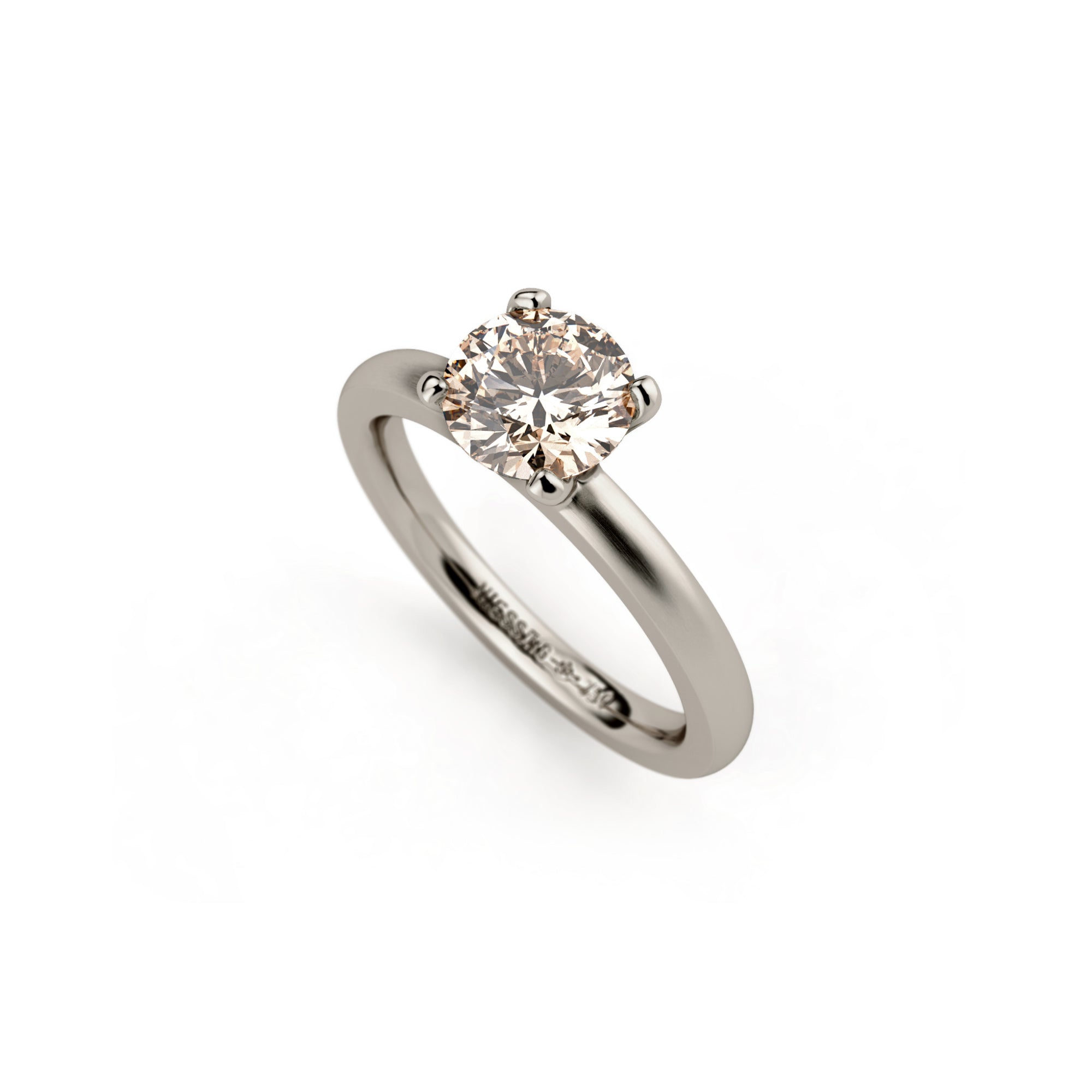 Niessing Amatis 4 Krappen Ring (N331960-1ct-cinnamon-satin-fg) mit Diamant
