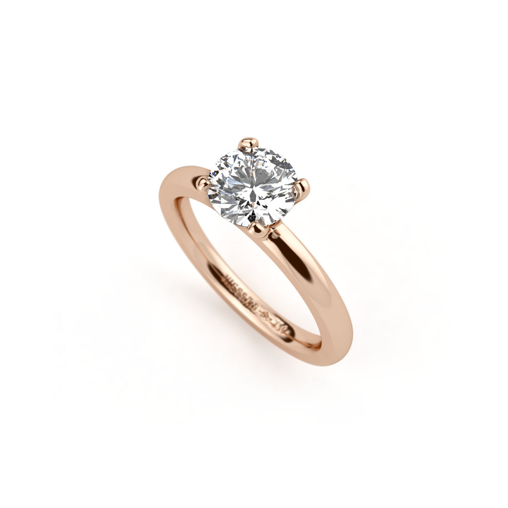 Niessing Amatis 4 Krappen Ring (N331960-1ct-fvs1-gloss-cr) mit Diamant
