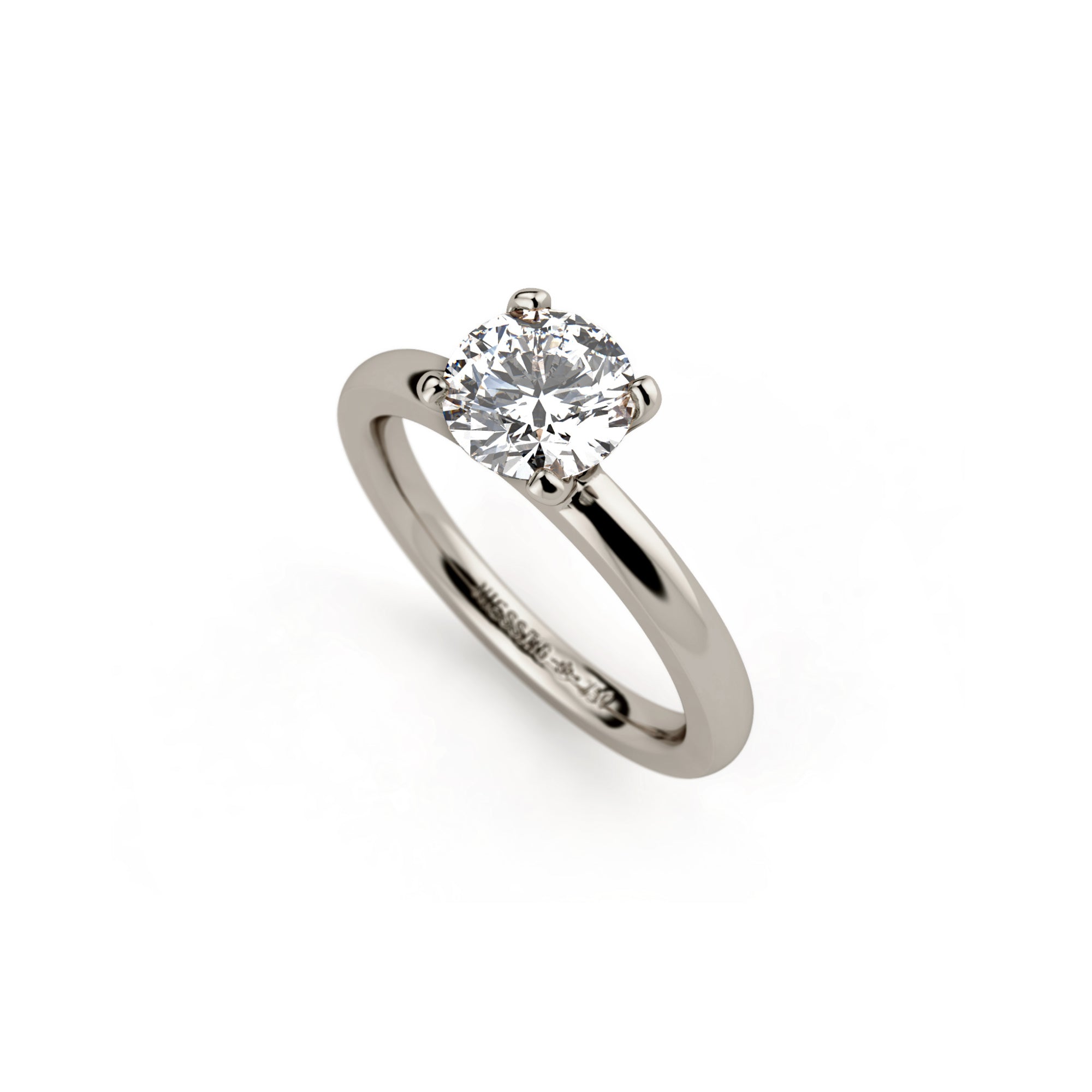 Niessing Amatis 4 Krappen Ring (N331960-1ct-fvs1-gloss-fg) mit Diamant