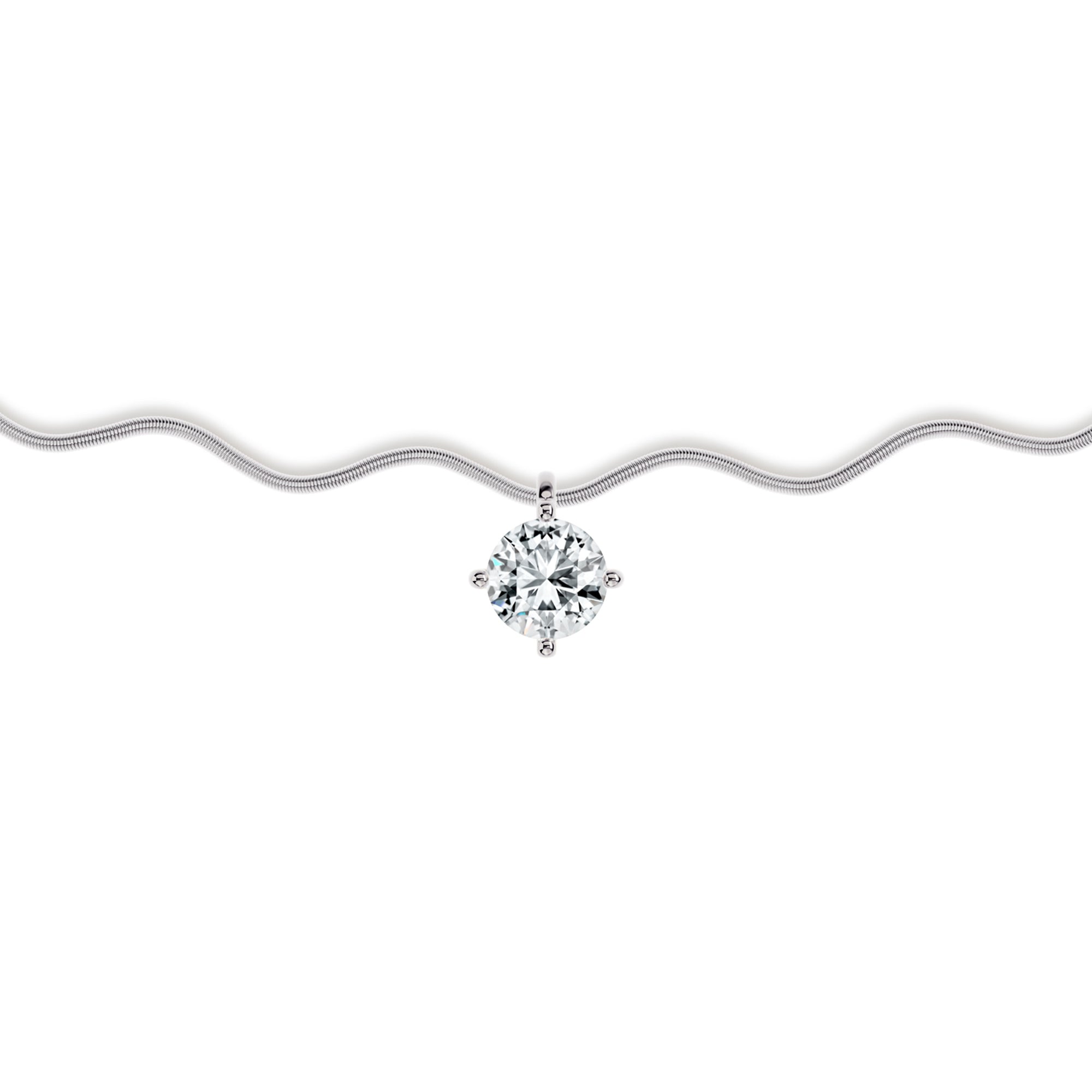 Niessing Amatis Anhänger (N423960-pt) aus Platin mit Diamant