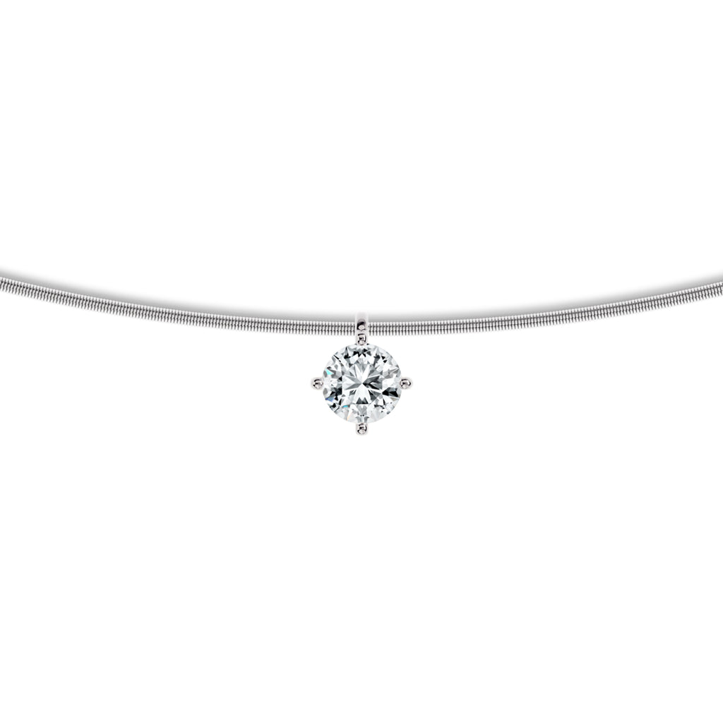 Niessing Amatis Anhänger (N423960-pt) aus Platin mit Diamant