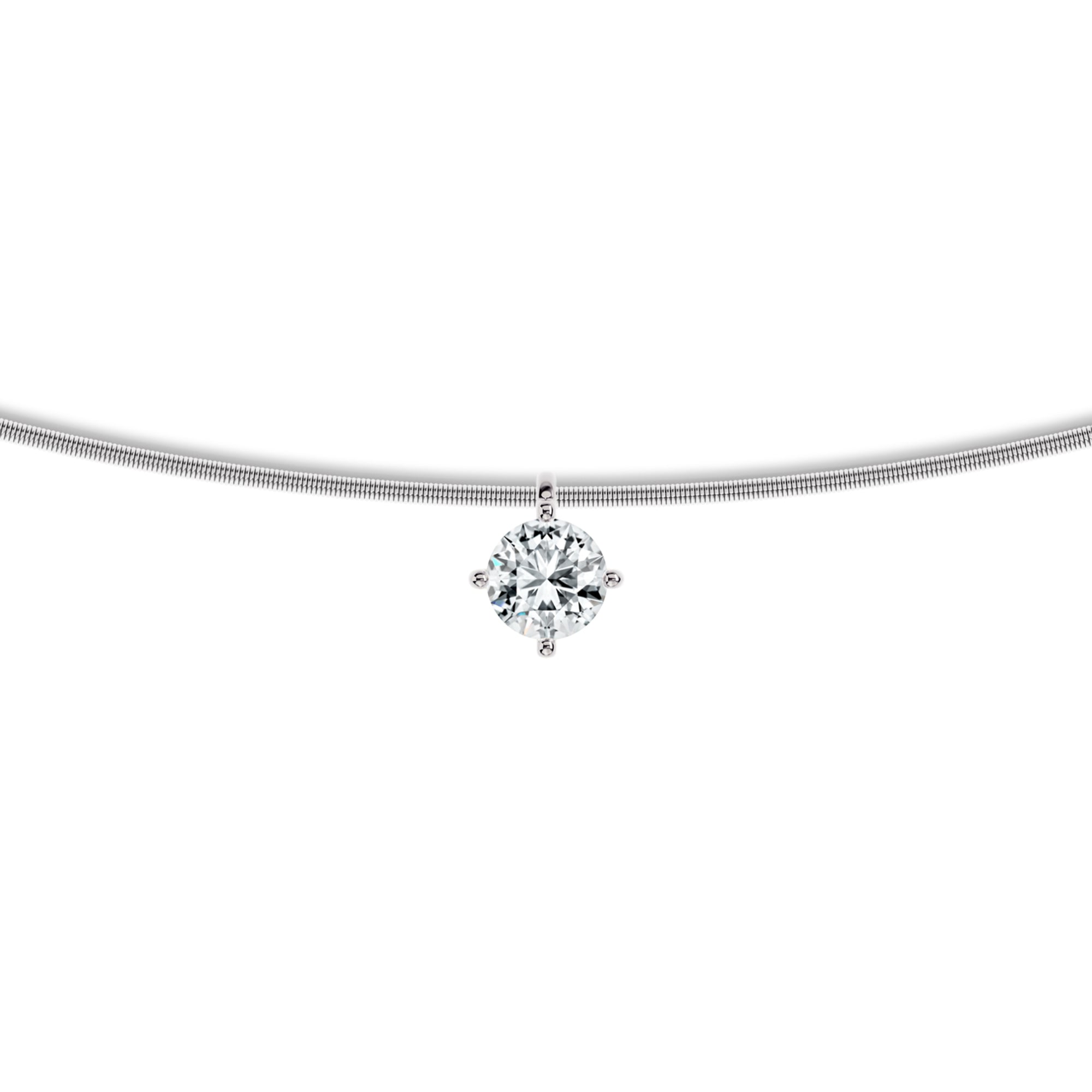 Niessing Amatis Anhänger (N423960-pt) aus Platin mit Diamant