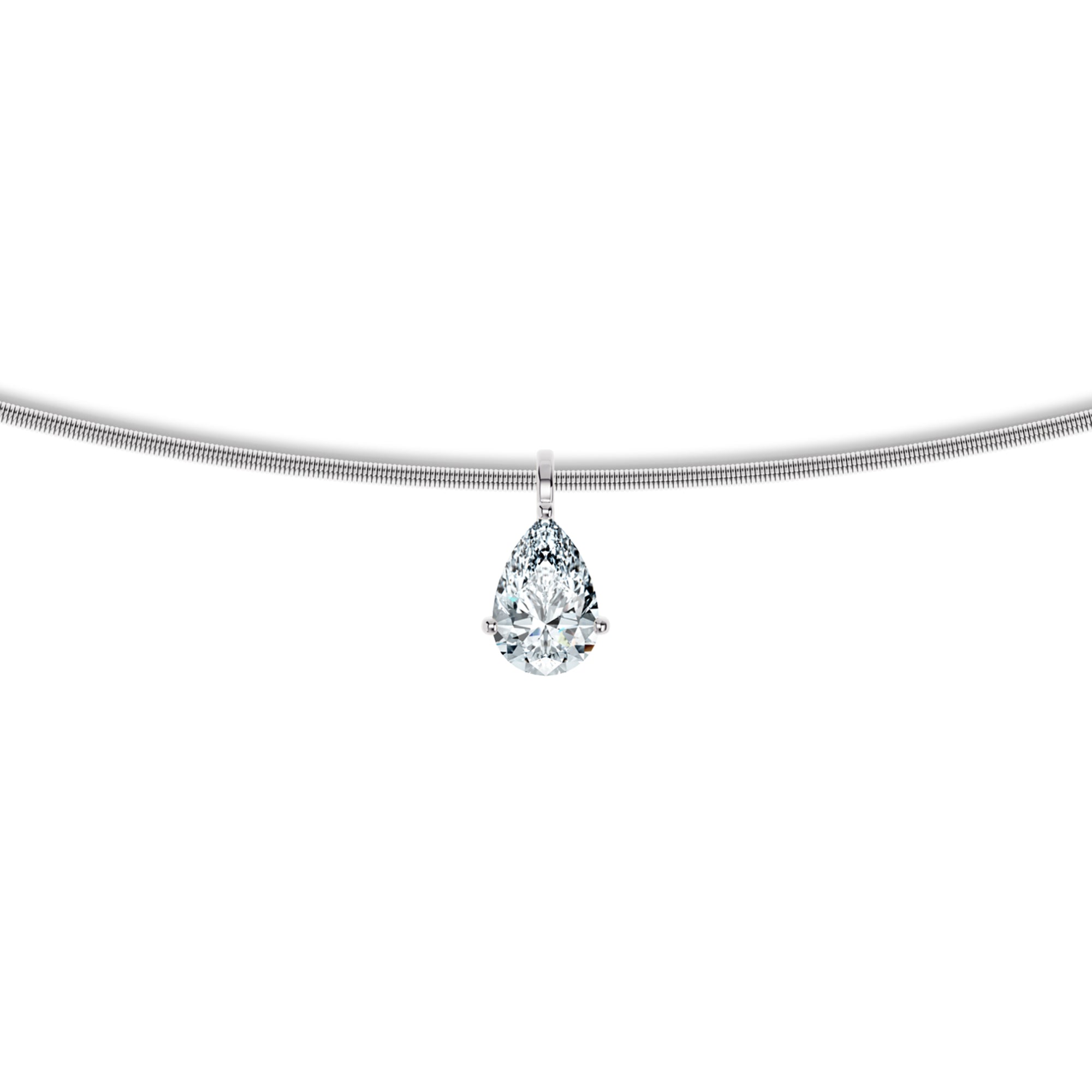 Niessing Amatis Anhänger (N423963-pt) aus Platin mit Diamant