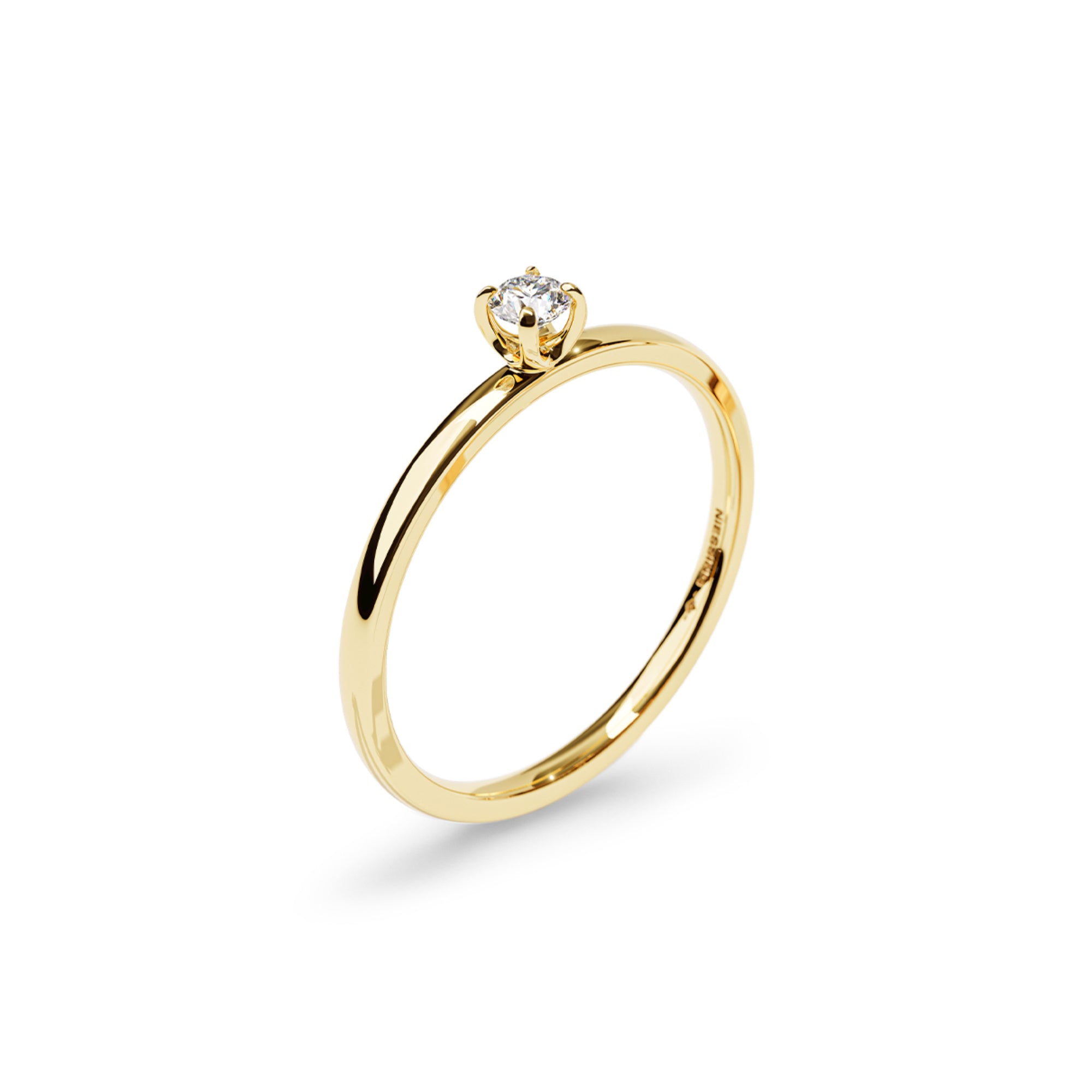 Niessing Amatis Fine C Ring - N381961-0.08ct (08ct-gloss-cy) mit Diamant