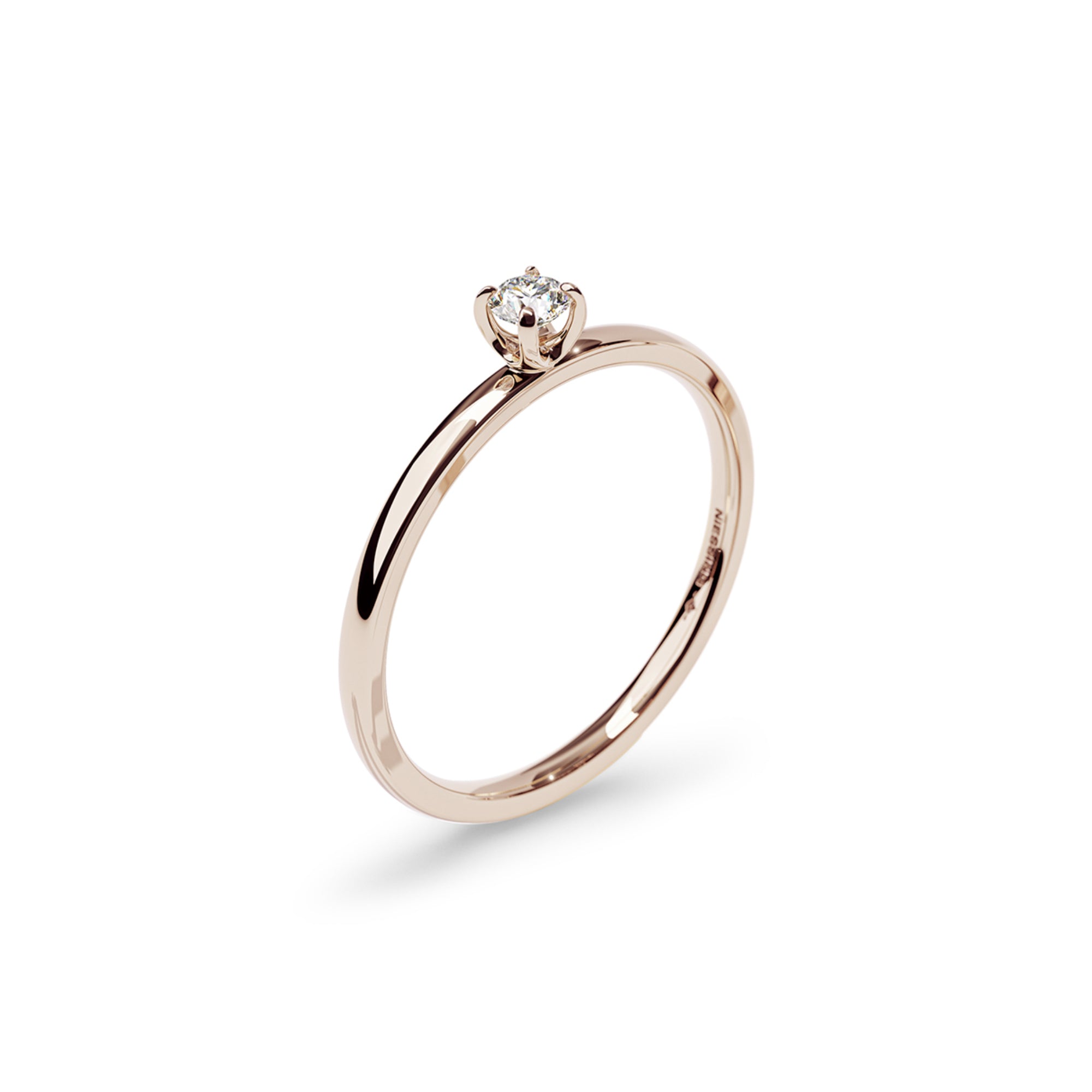 Niessing Amatis Fine C Ring - N381961-0.08ct (08ct-gloss-rw) mit Diamant