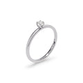 Niessing Amatis Fine C Ring - N381961-0.08ct (08ct-satin-pt) aus Platin mit Diamant