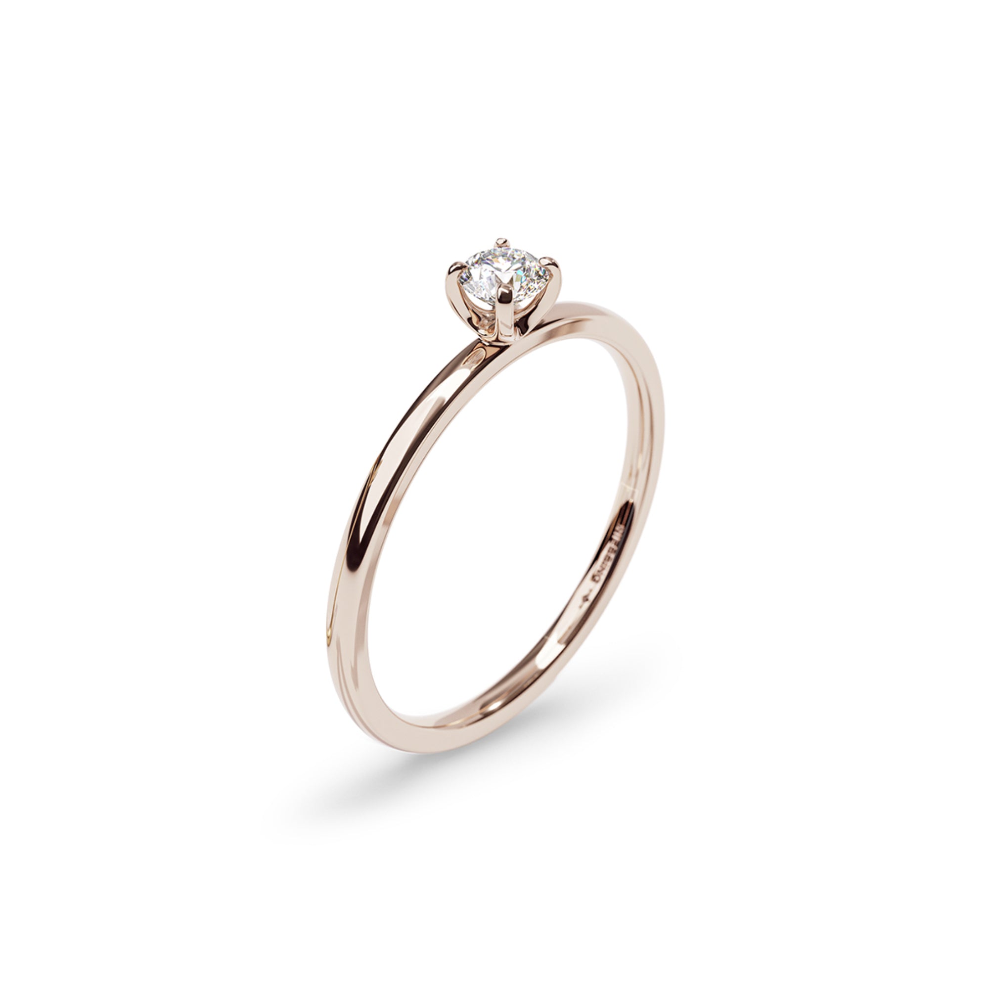 Niessing Amatis Fine C Ring - N381961-0.14ct (14ct-gloss-rw) mit Diamant