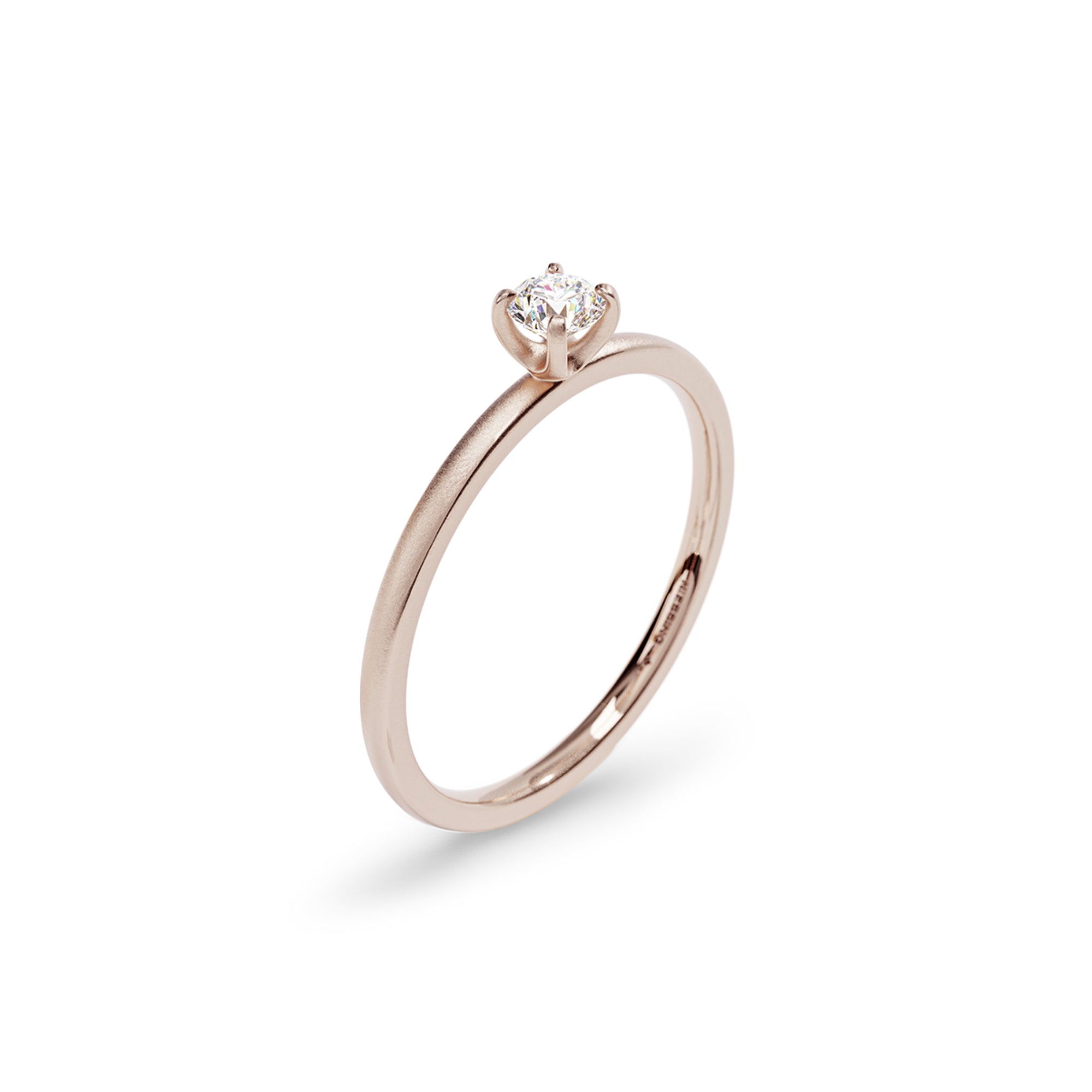 Niessing Amatis Fine C Ring - N381961-0.14ct (14ct-satin-rw) mit Diamant