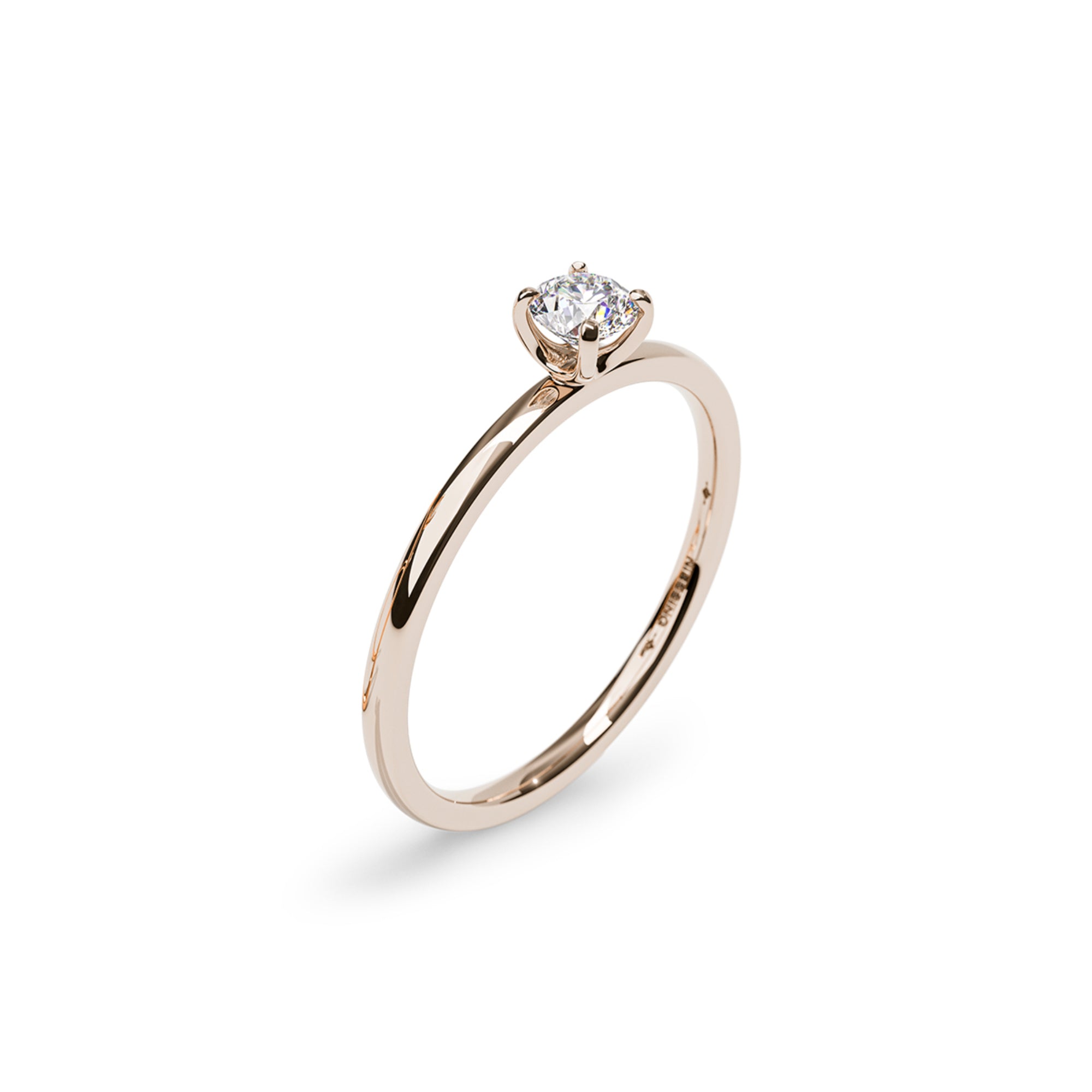 Niessing Amatis Fine C Ring - N381961-0.18ct (18ct-gloss-rw) mit Diamant