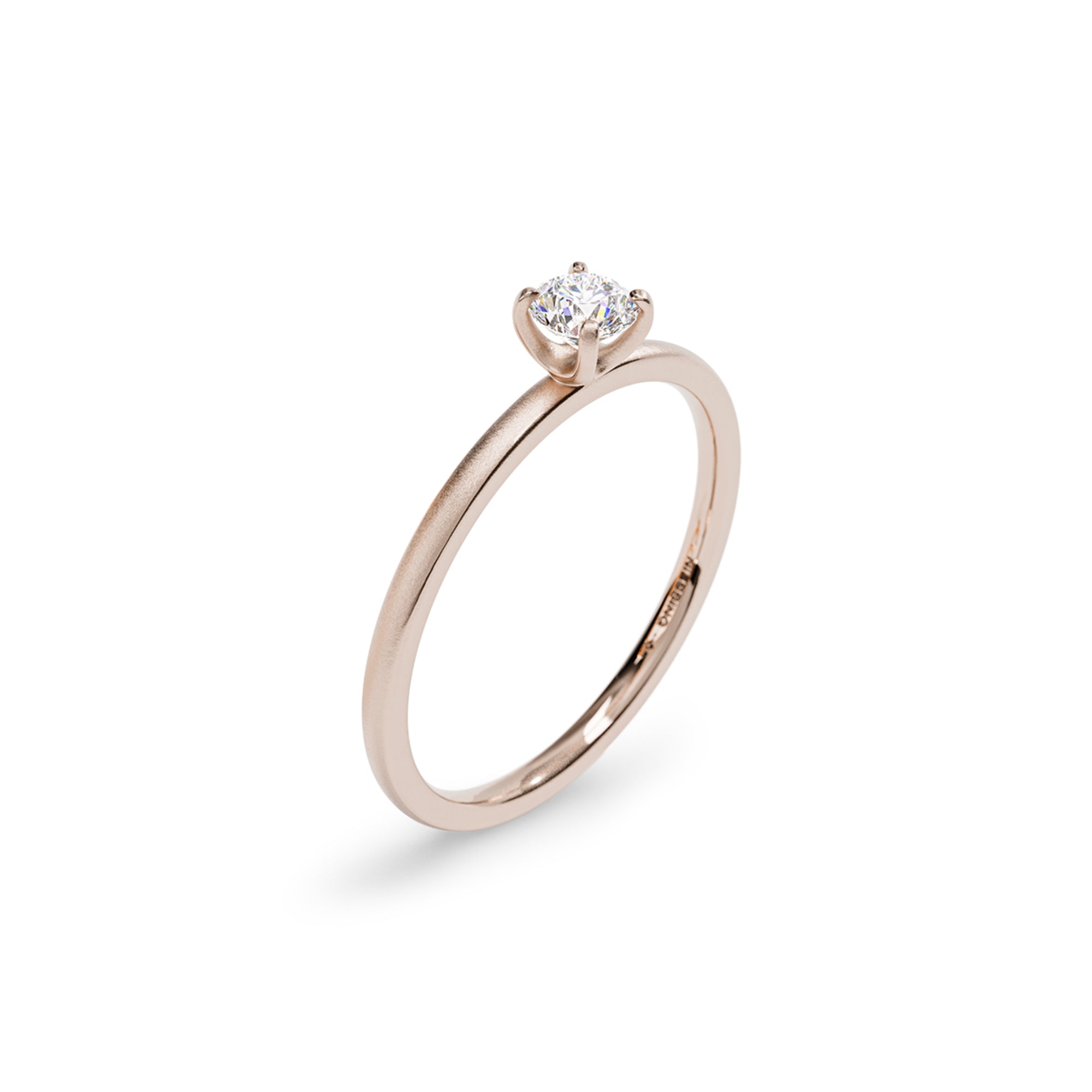 Niessing Amatis Fine C Ring - N381961-0.18ct (18ct-satin-rw) mit Diamant