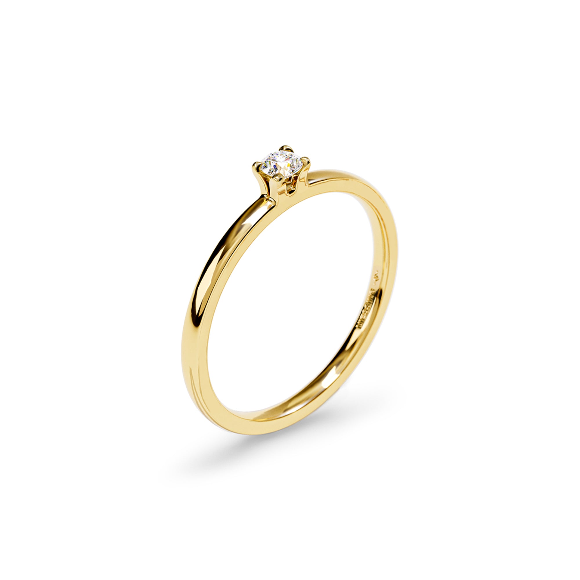 Niessing Amatis Fine Ring - N381964-0.08ct (08ct-gloss-cy) mit Diamant