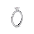 Niessing Amatis Highlights Ring (N331961-2mm-41br-satin-pt) aus Platin mit Diamant