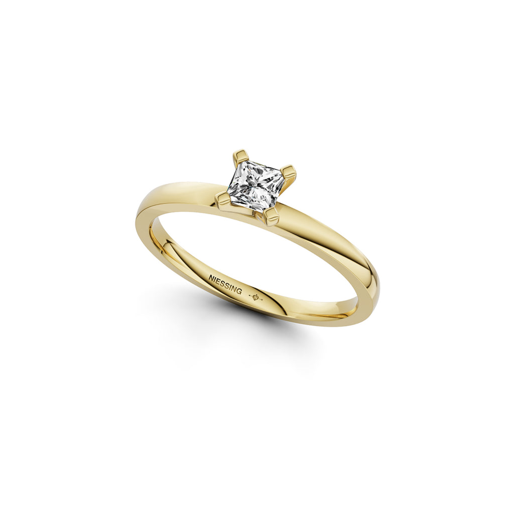 Niessing Amatis V Ring - N411964-0.16ct (16ct-gloss-cy) mit Diamant