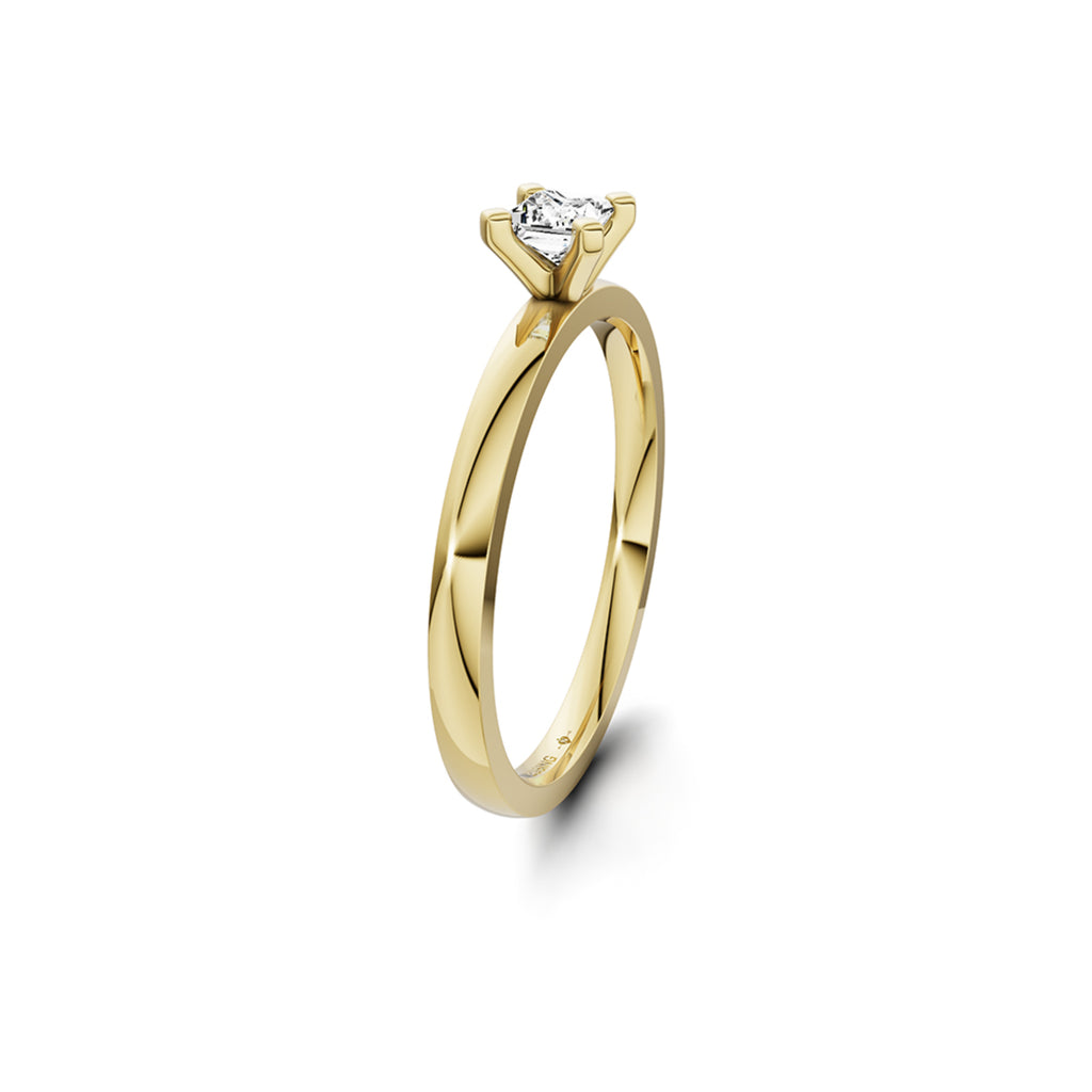 Niessing Amatis V Ring - N411964-0.16ct (16ct-gloss-cy) mit Diamant