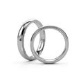 Niessing Art Déco konvex Trauringe - N351567-4mm-0.03ct (03ct-gloss-pt) aus Platin mit Diamant