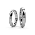 Niessing Art Déco konvex Trauringe (N351567-4mm-gloss-pt) aus Platin