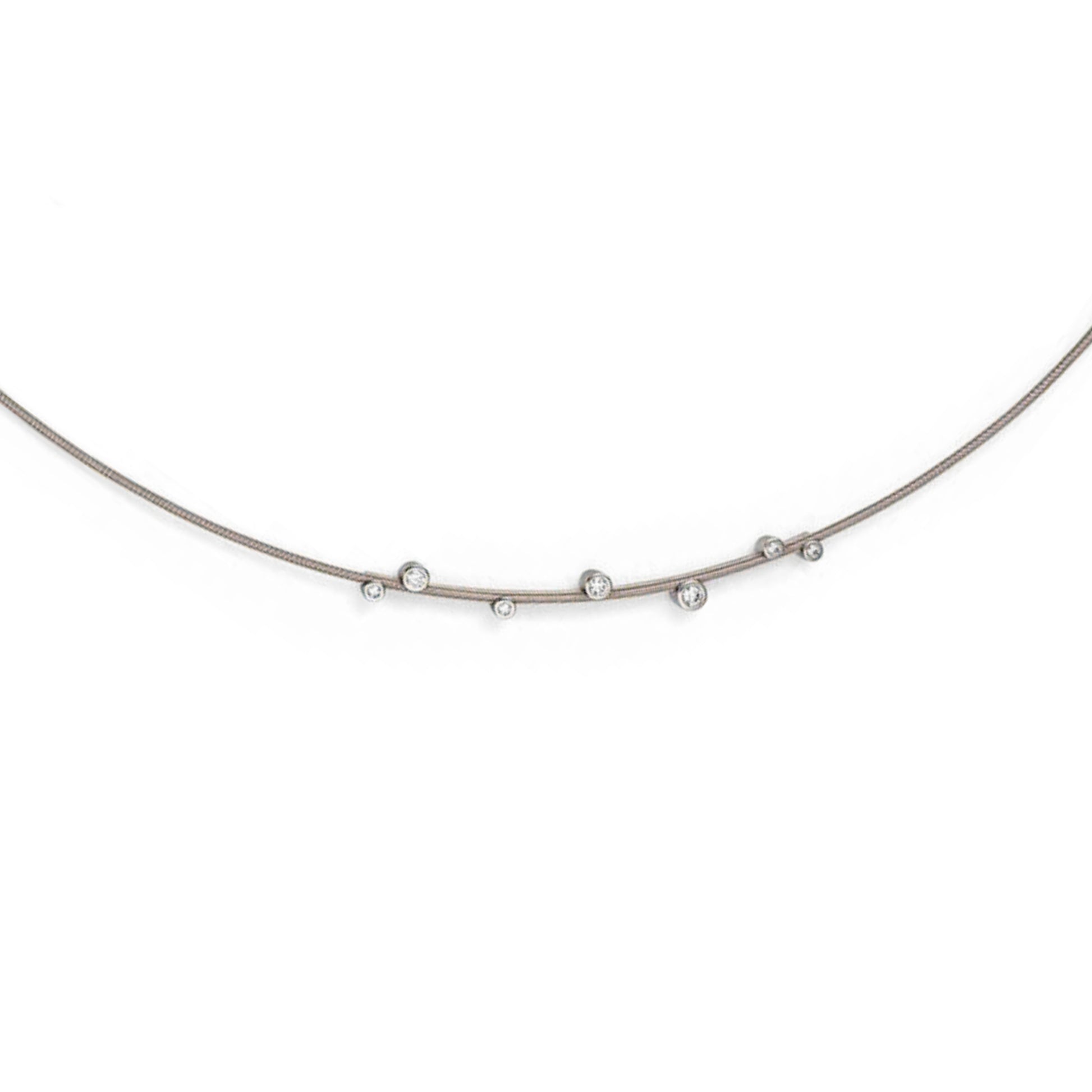 Niessing Artist Anhänger für 1,2 mm Schnur (N353907-43mm-7br-fg) mit Diamant