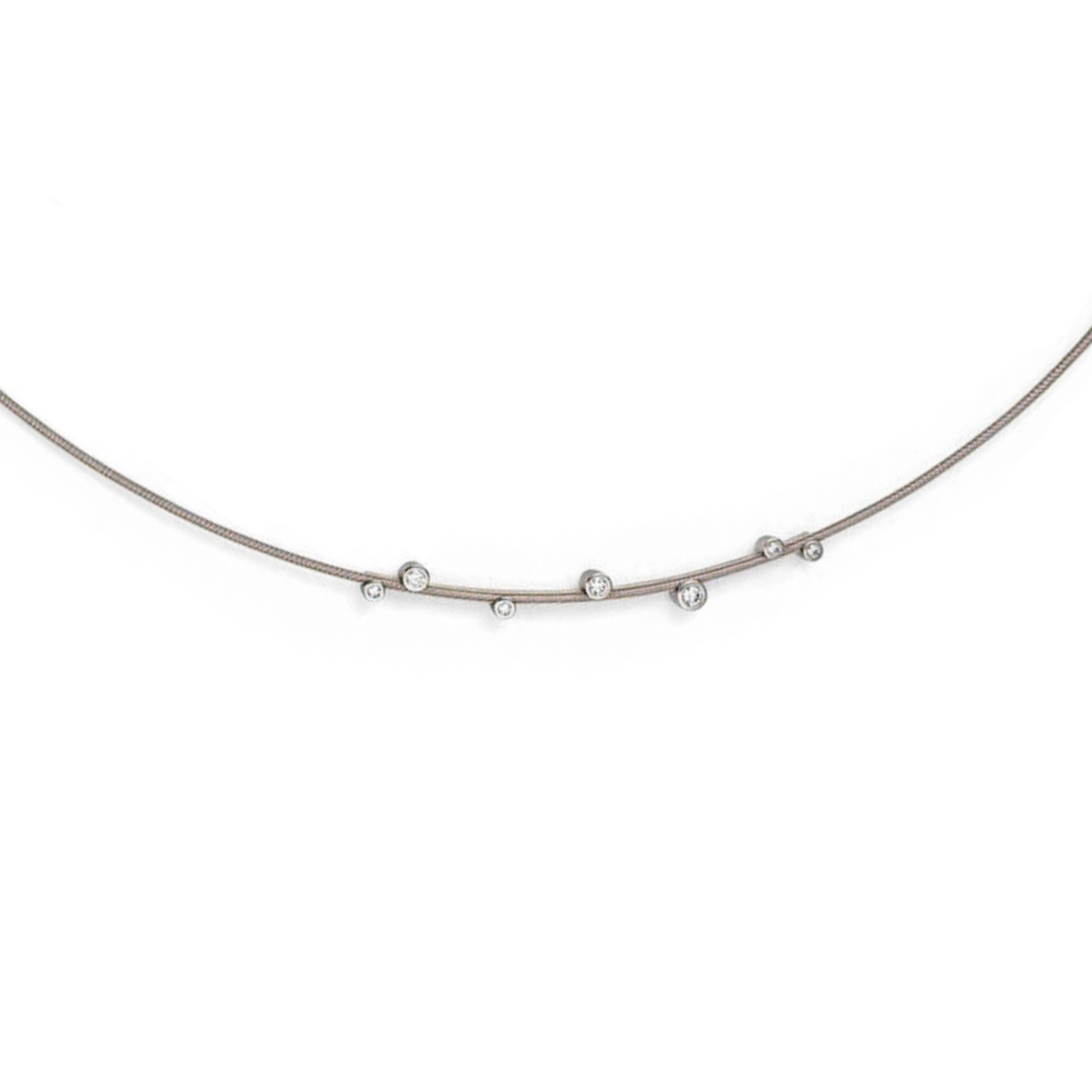 Niessing Artist Anhänger für 1,2 mm Schnur (N353907-43mm-7br-fg) mit Diamant