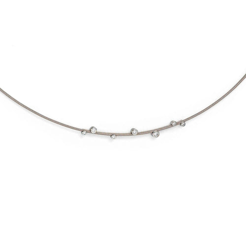 Niessing Artist Anhänger für 1,2 mm Schnur (N353907-43mm-7br-fg) mit Diamant