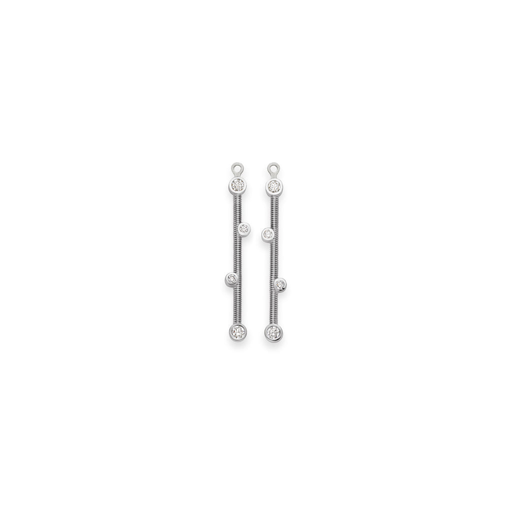 Niessing Artist Ohrschmuck Linie (N374914-pt) aus Platin mit Diamant