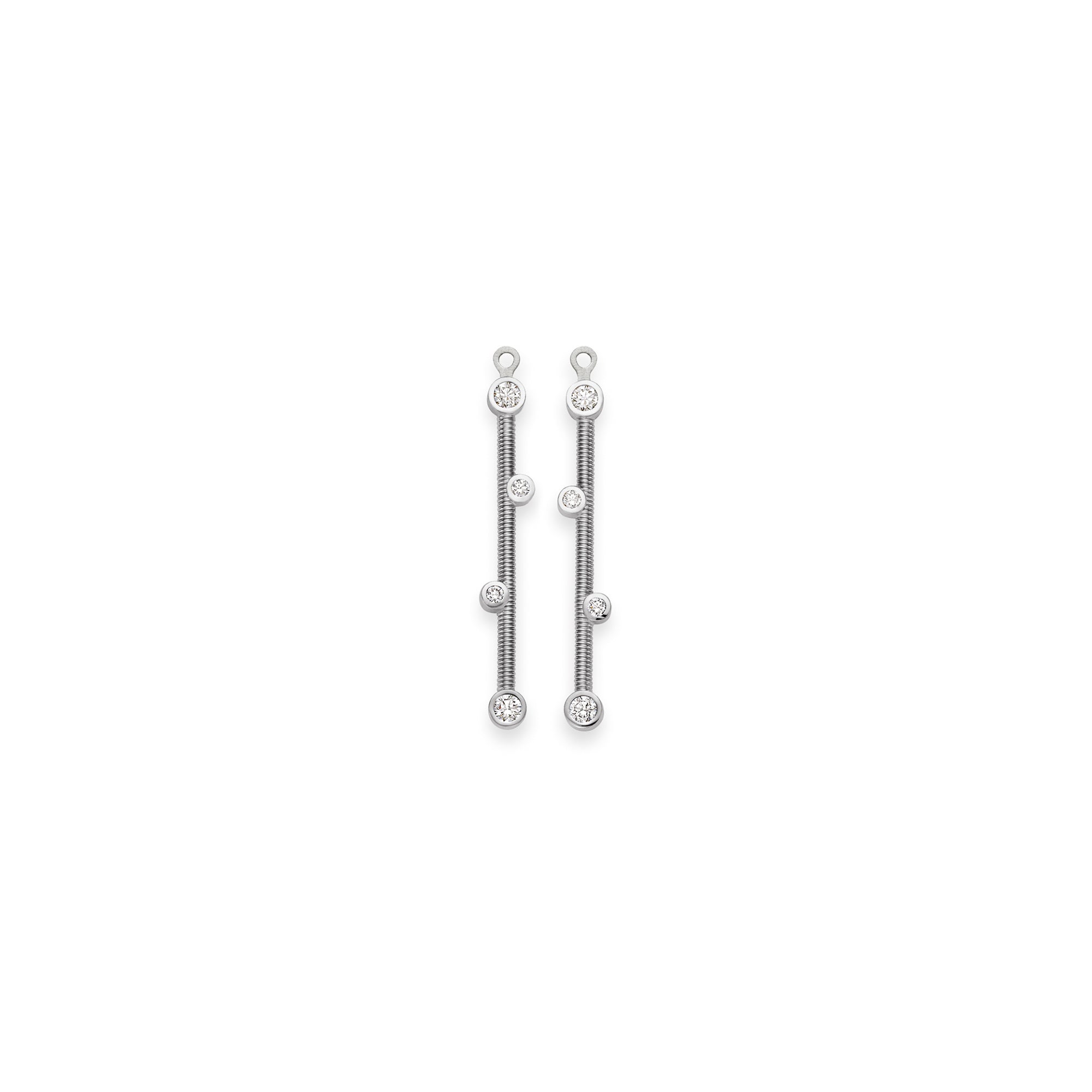 Niessing Artist Ohrschmuck Linie (N374914-pt) aus Platin mit Diamant