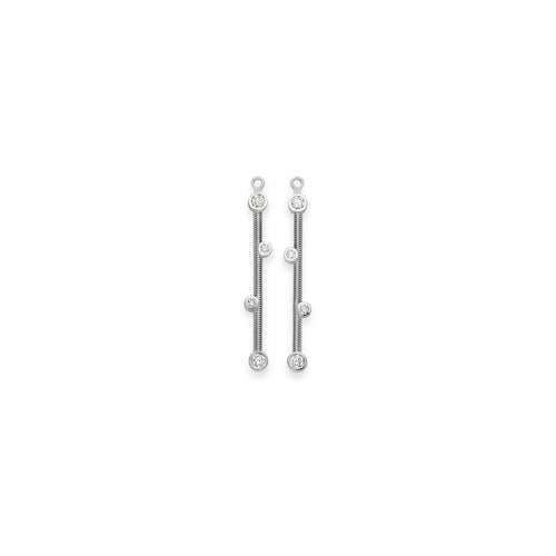 Niessing Artist Ohrschmuck Linie (N374914-pt) aus Platin mit Diamant
