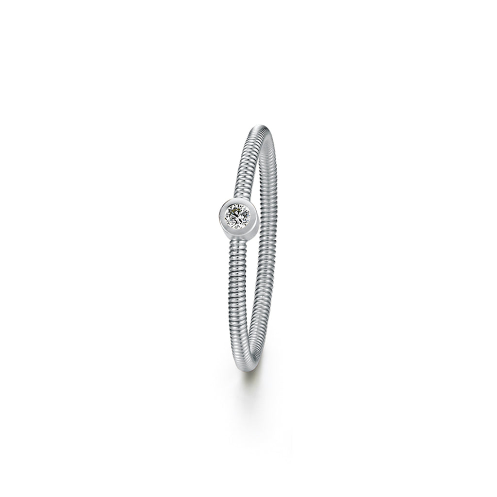 Niessing Artist Ring (N361901-pt) aus Platin mit Diamant