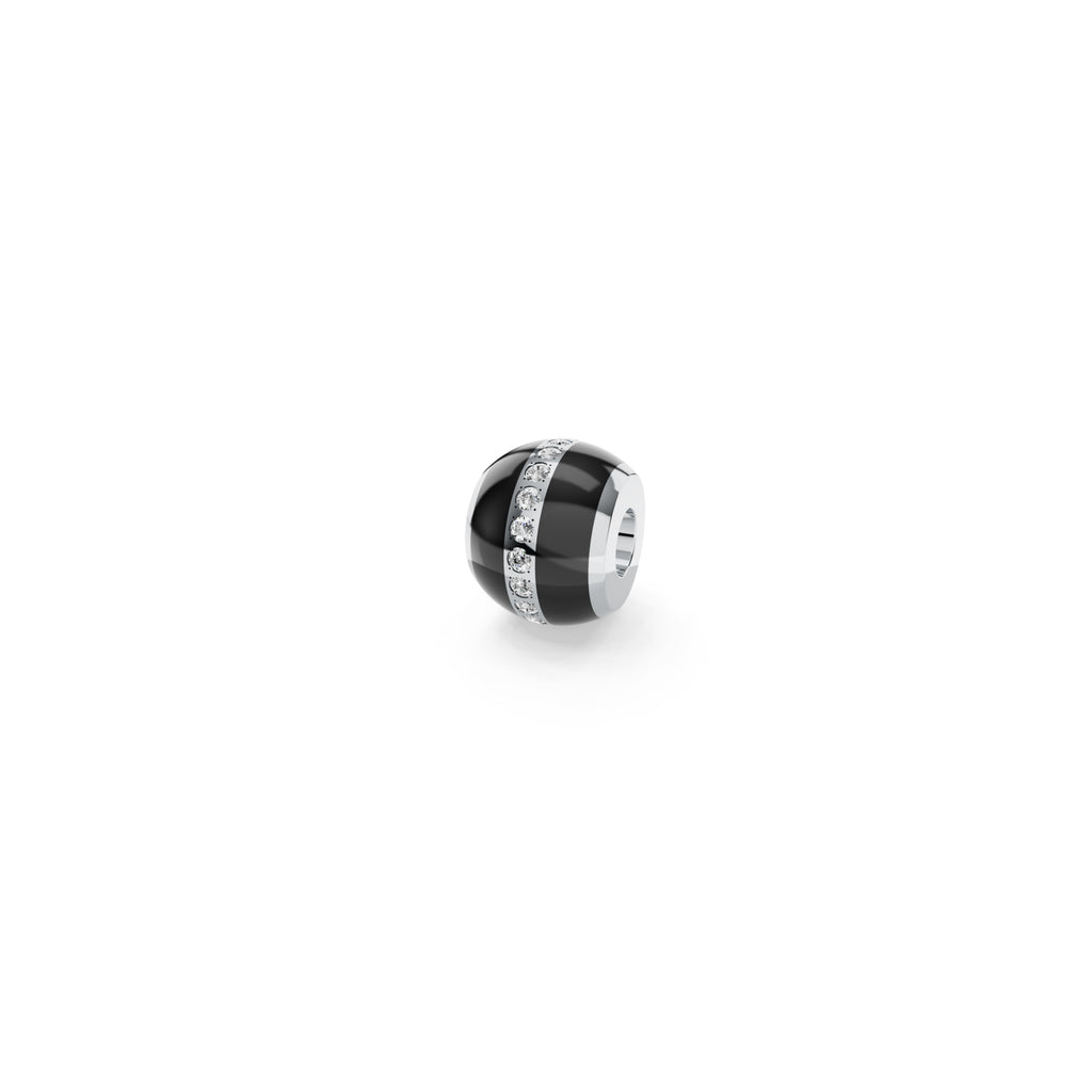 Niessing Colette C Diamond Setario Hold Anhänger (N422986-black-pt) aus Platin mit Diamant und Emaille