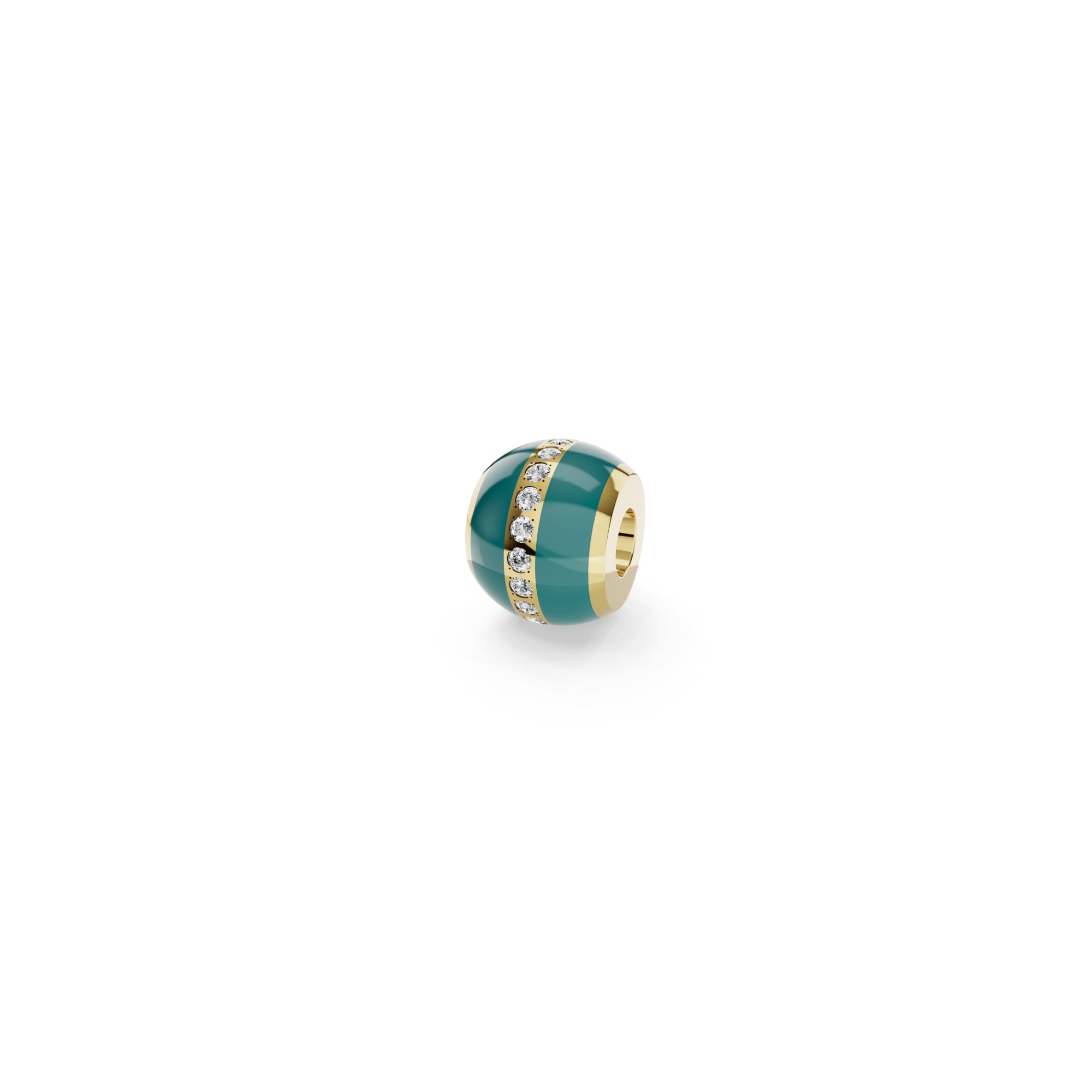 Niessing Colette C Diamond Setario Hold Anhänger (N422986-emerald-green-cy) mit Diamant, Emaille und Smaragd