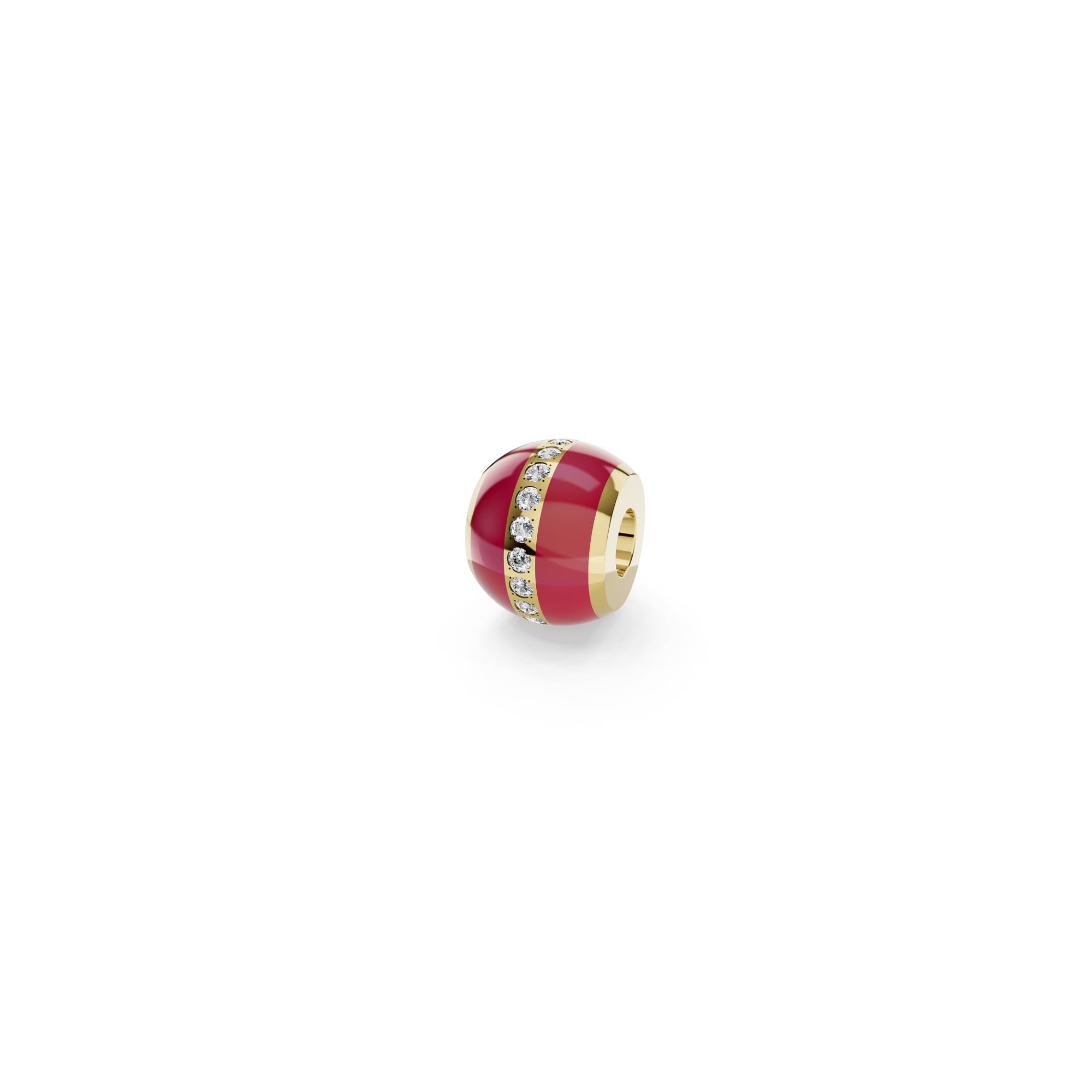 Niessing Colette C Diamond Setario Hold Anhänger (N422986-grenadine-cy) mit Diamant und Emaille