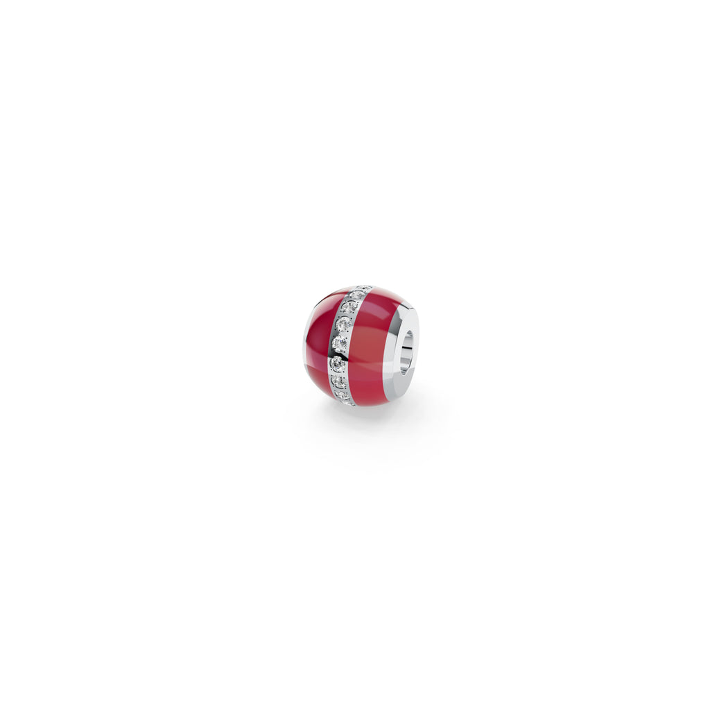 Niessing Colette C Diamond Setario Hold Anhänger (N422986-grenadine-pt) aus Platin mit Diamant und Emaille