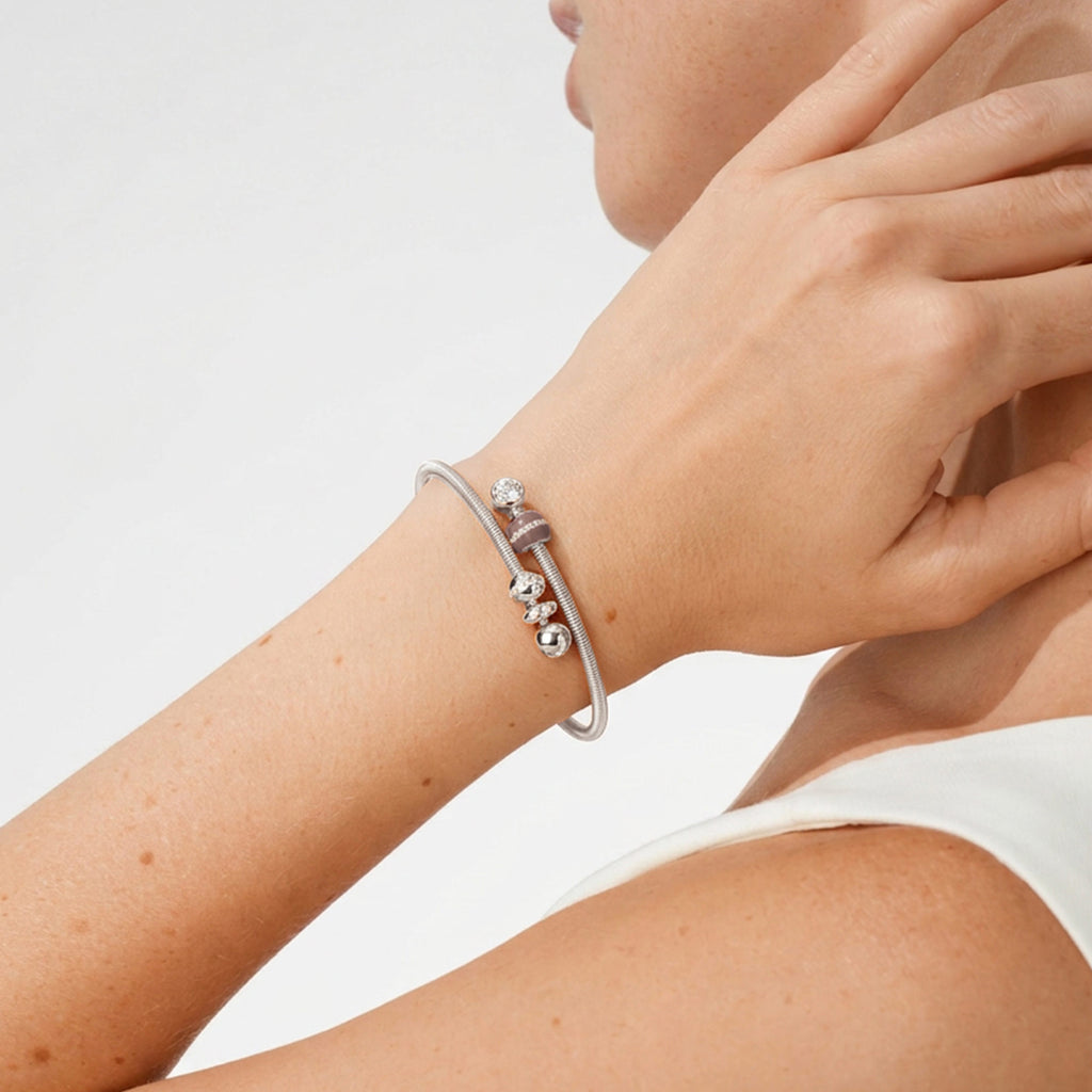 Niessing Colette C Diamond Setario Hold Anhänger (N422986-mocha-pt) aus Platin mit Diamant und Emaille