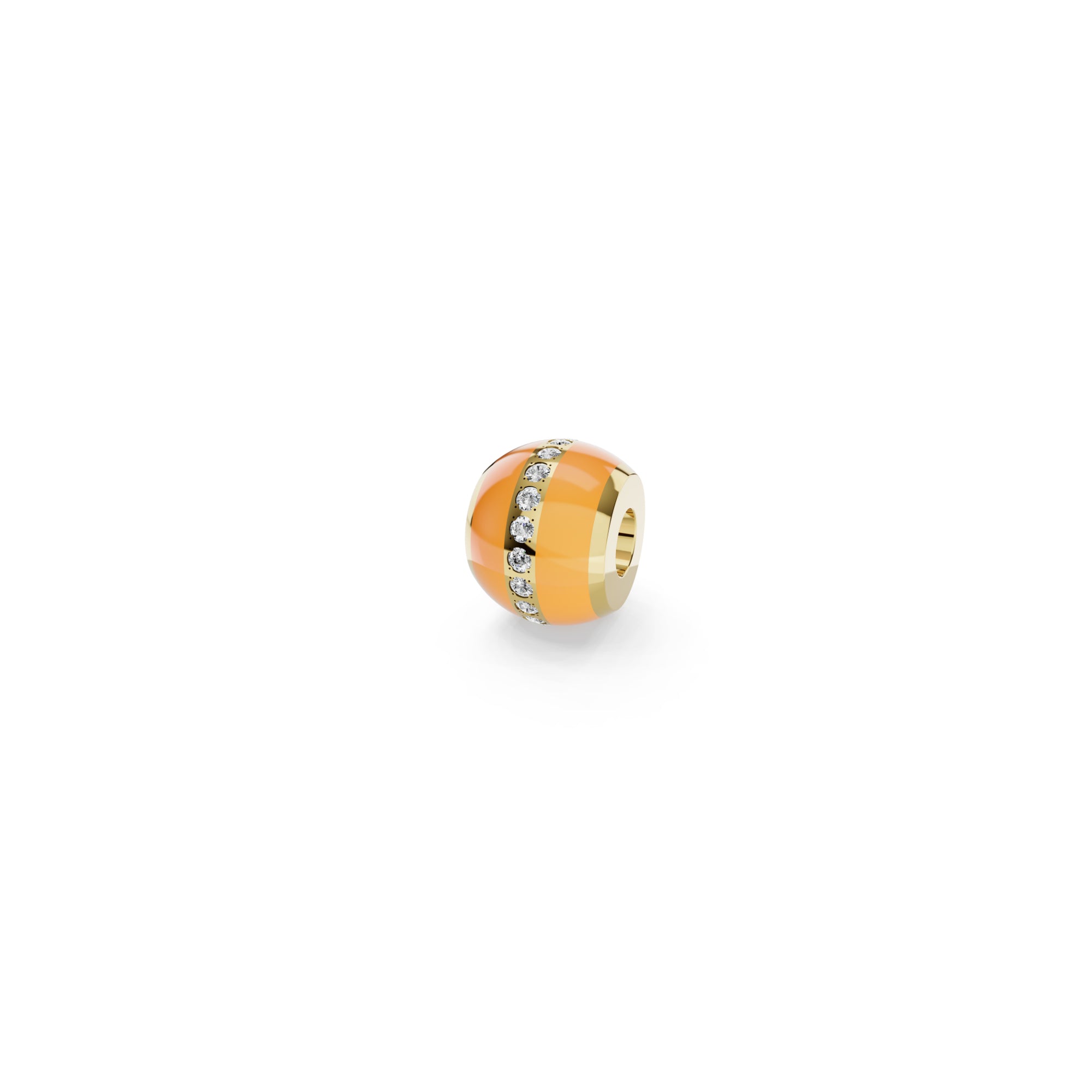 Niessing Colette C Diamond Setario Hold Anhänger (N422986-orange-cy) mit Diamant und Emaille