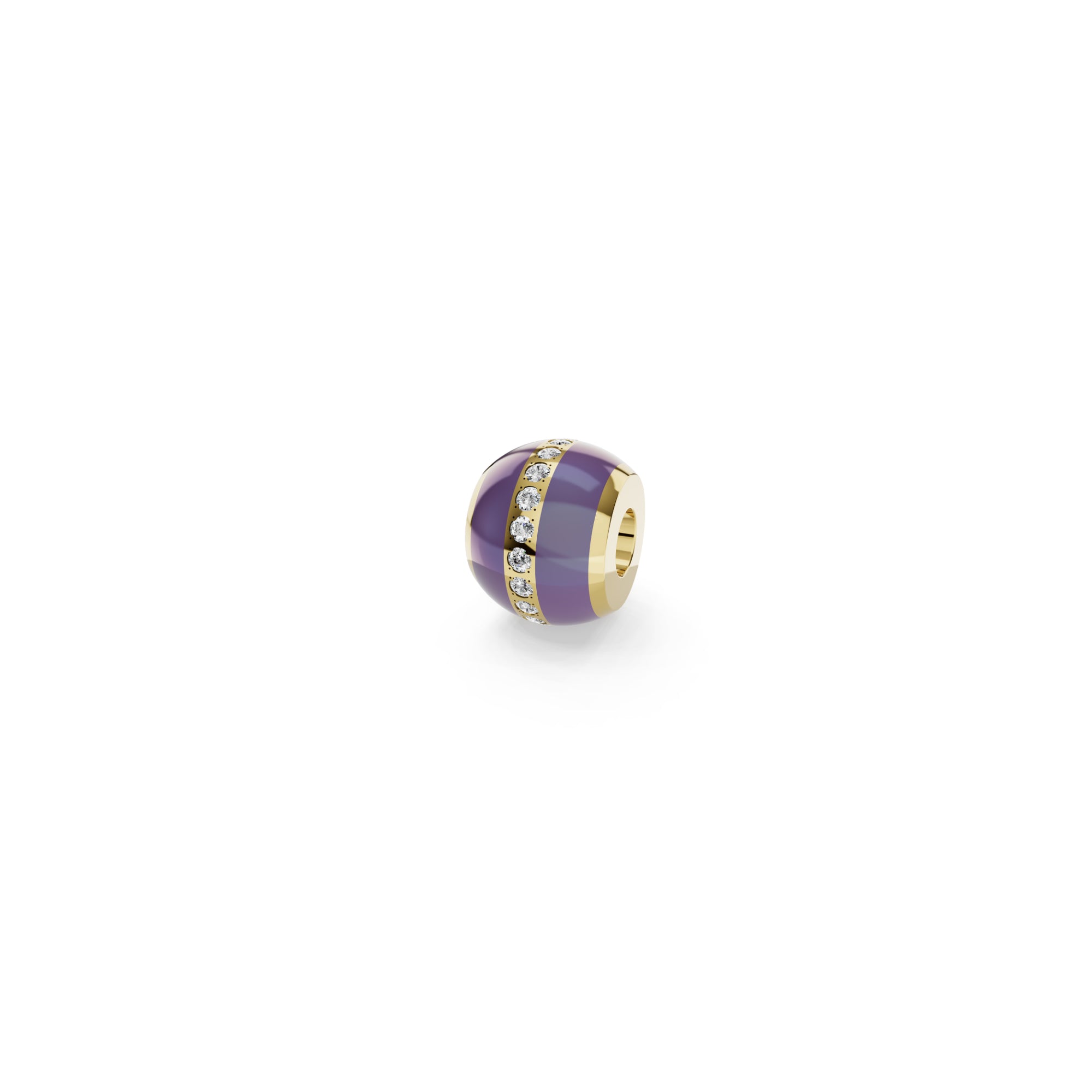 Niessing Colette C Diamond Setario Hold Anhänger (N422986-purple-cy) mit Diamant und Emaille