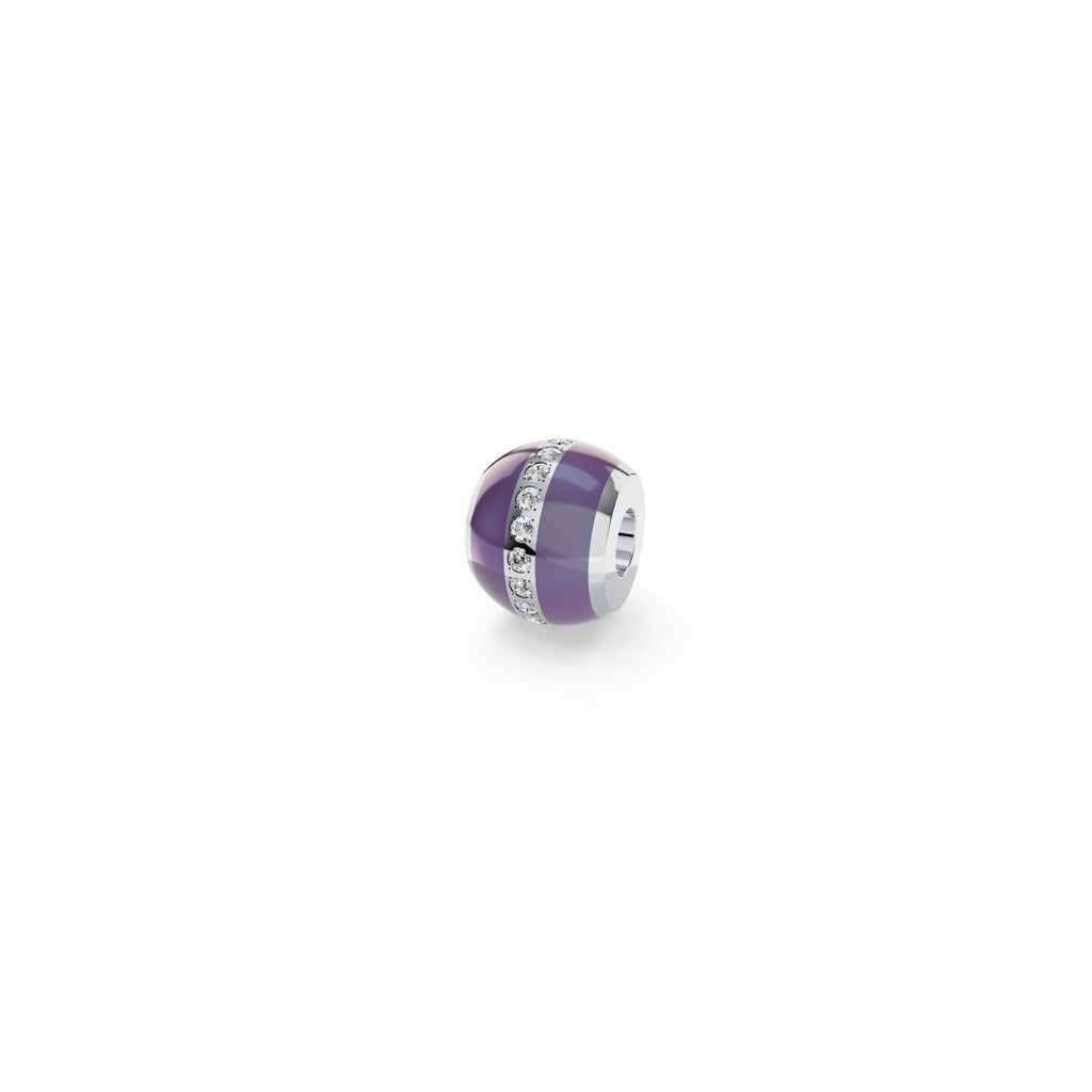 Niessing Colette C Diamond Setario Hold Anhänger (N422986-purple-pt) aus Platin mit Diamant und Emaille