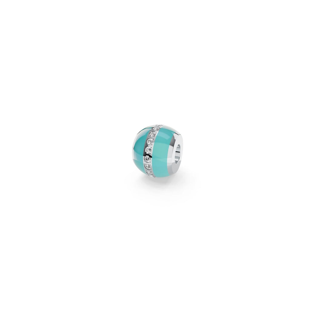 Niessing Colette C Diamond Setario Hold Anhänger (N422986-tuerkis-pt) aus Platin mit Diamant, Emaille und Türkis