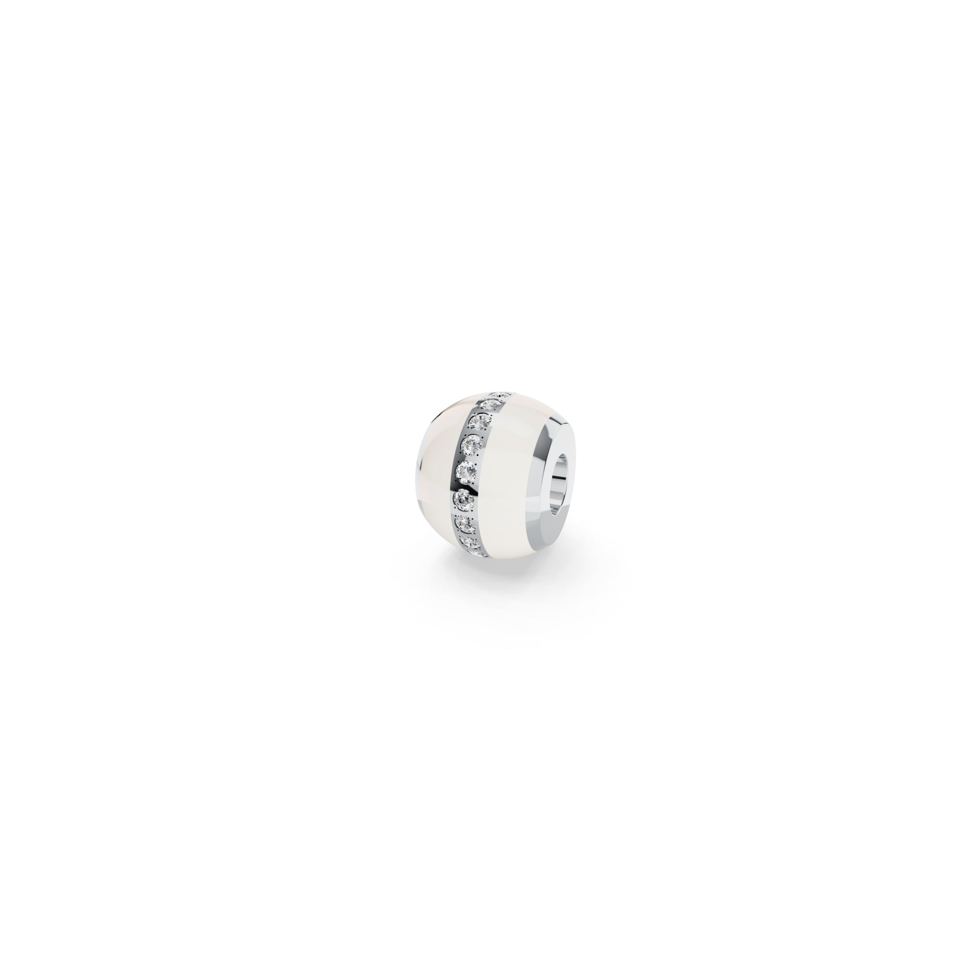 Niessing Colette C Diamond Setario Hold Anhänger (N422986-white-pt) aus Platin mit Diamant und Emaille