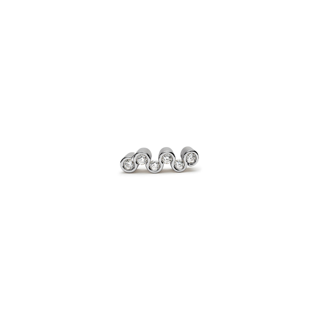 Niessing Colette C Diamond Wave Anhänger (N372963-pt) aus Platin mit Diamant
