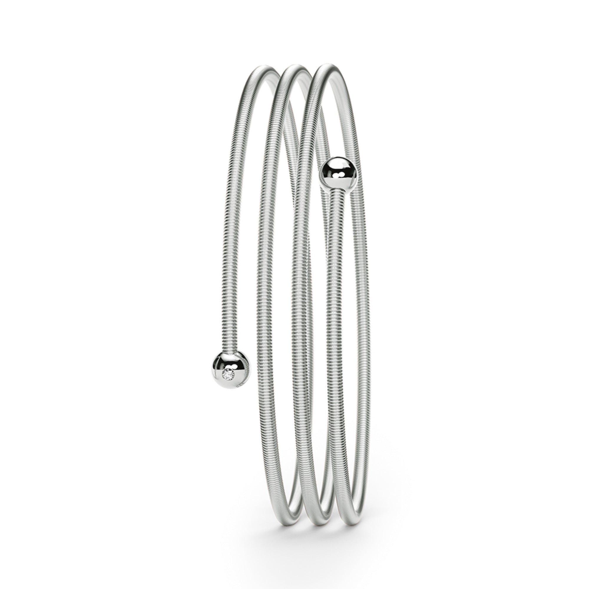 Niessing Colette C Embrace Armreif 3-fach (N372923-pt) aus Platin mit Diamant