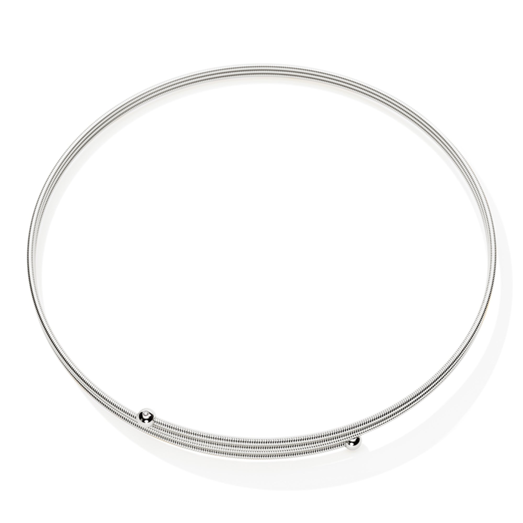 Niessing Colette C Embrace Collier 3-fach (N373923-145mm-1br-pt) aus Platin mit Diamant