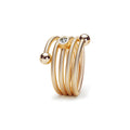 Niessing Colette C Embrace Ring 4-fach mit Fassung (N371934-1br-fr) mit Diamant